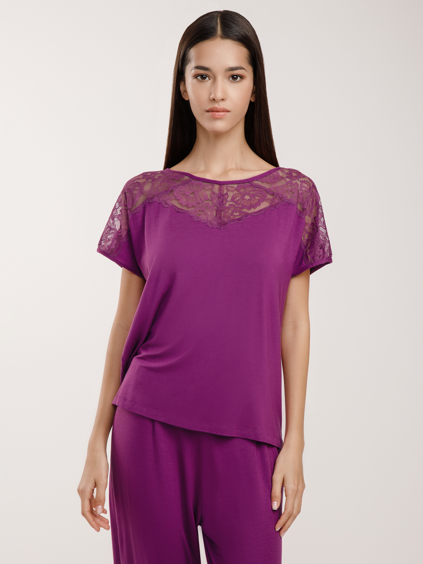 Футболка Пурпурный 2912F3421 | фото 3