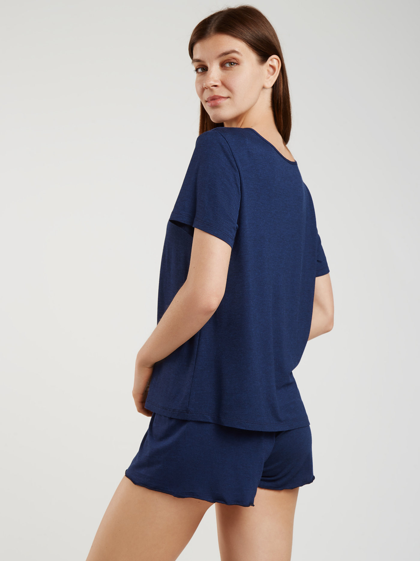 Футболка Темно-синий 2702F3424 | фото 2