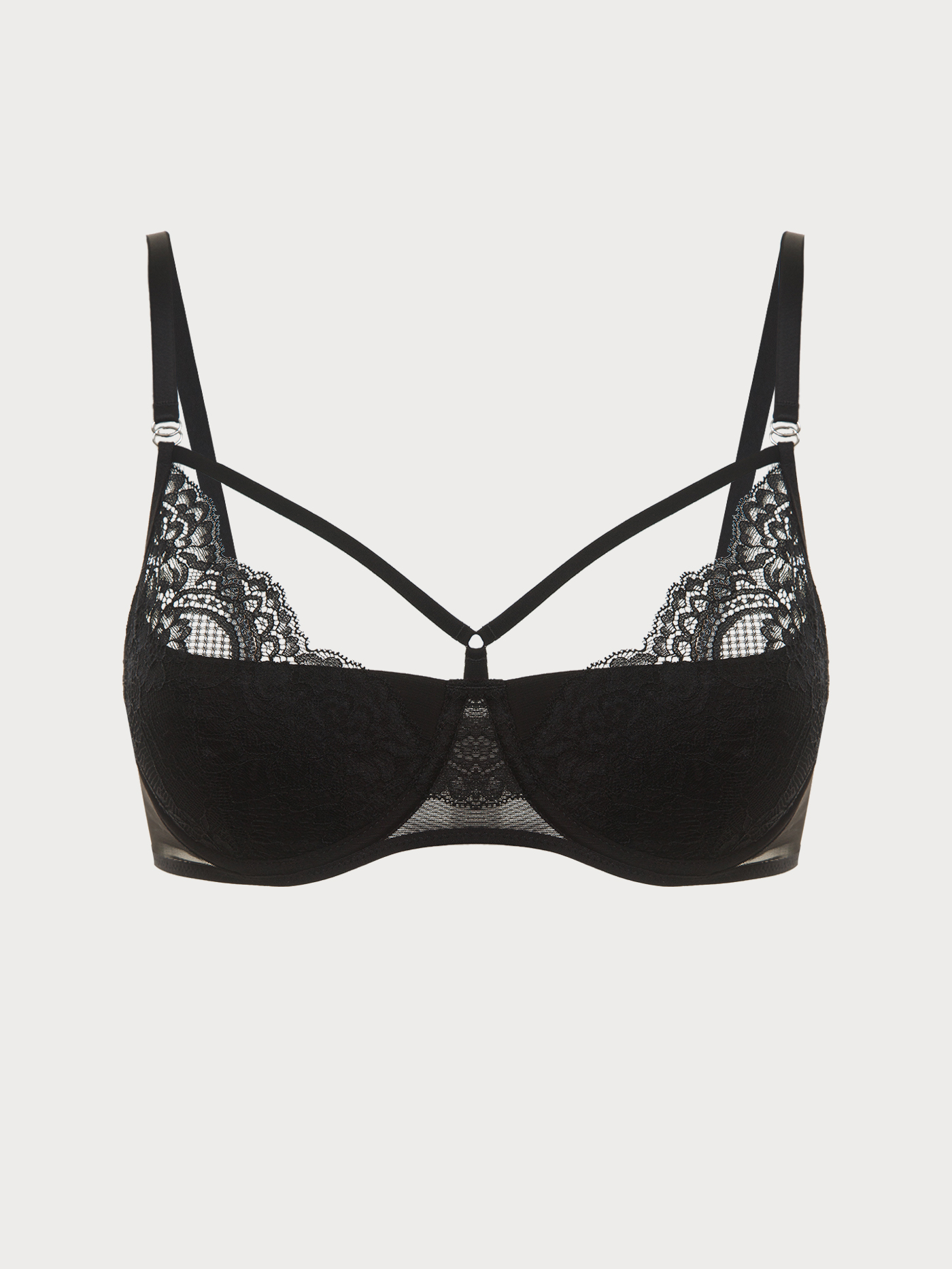 Бюстгальтер moon-half Черный 2858F1451 | фото 7