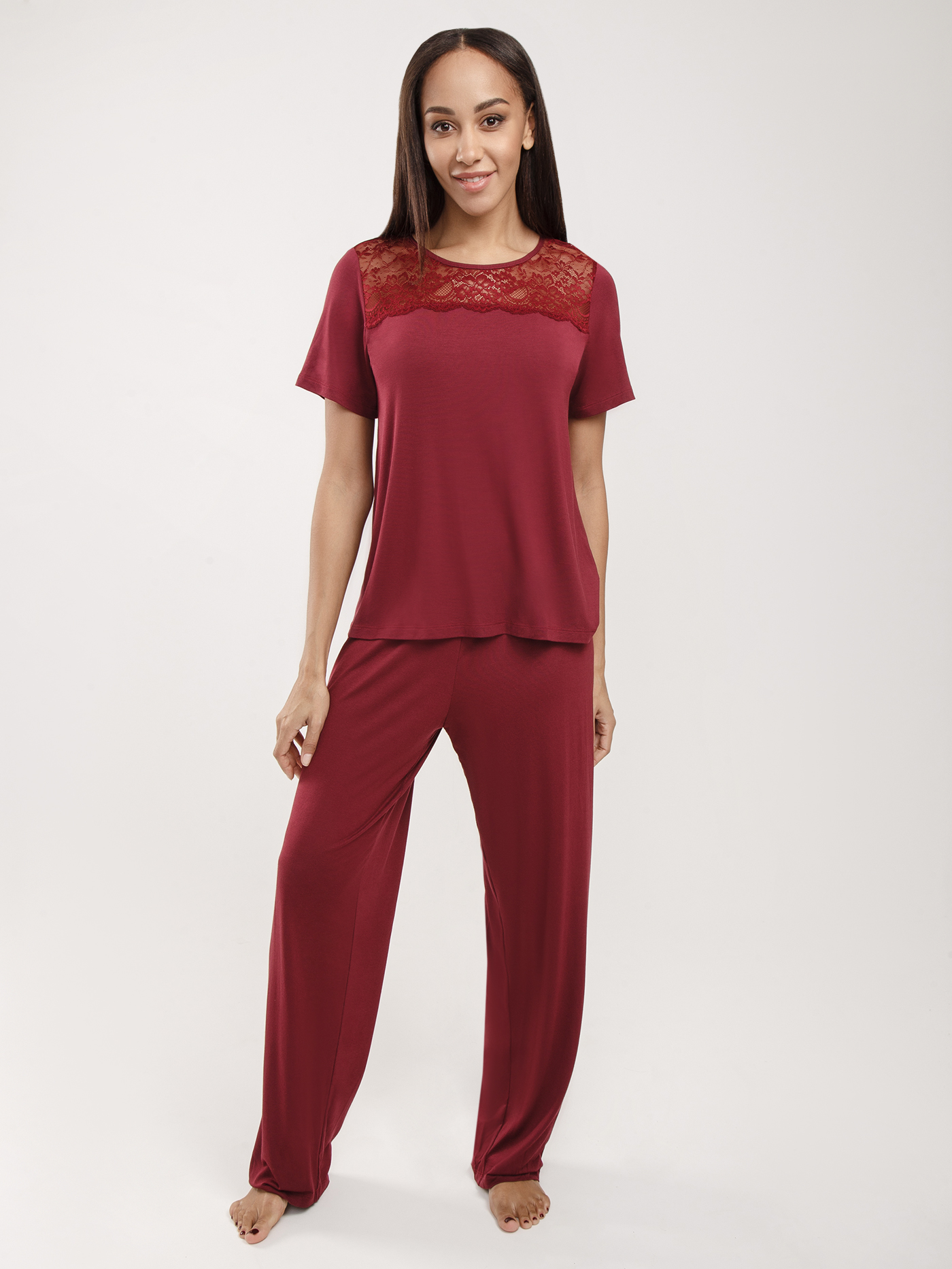 Брюки Бордовый 2862F5004L | фото 1