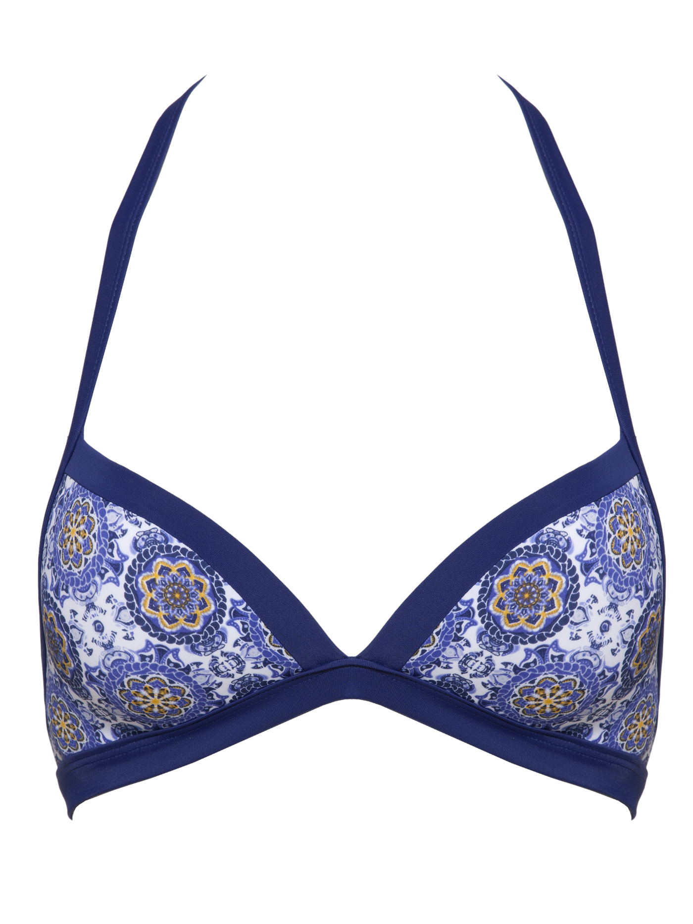 Лиф треугольник Принт синий 2274S1939 | фото 3