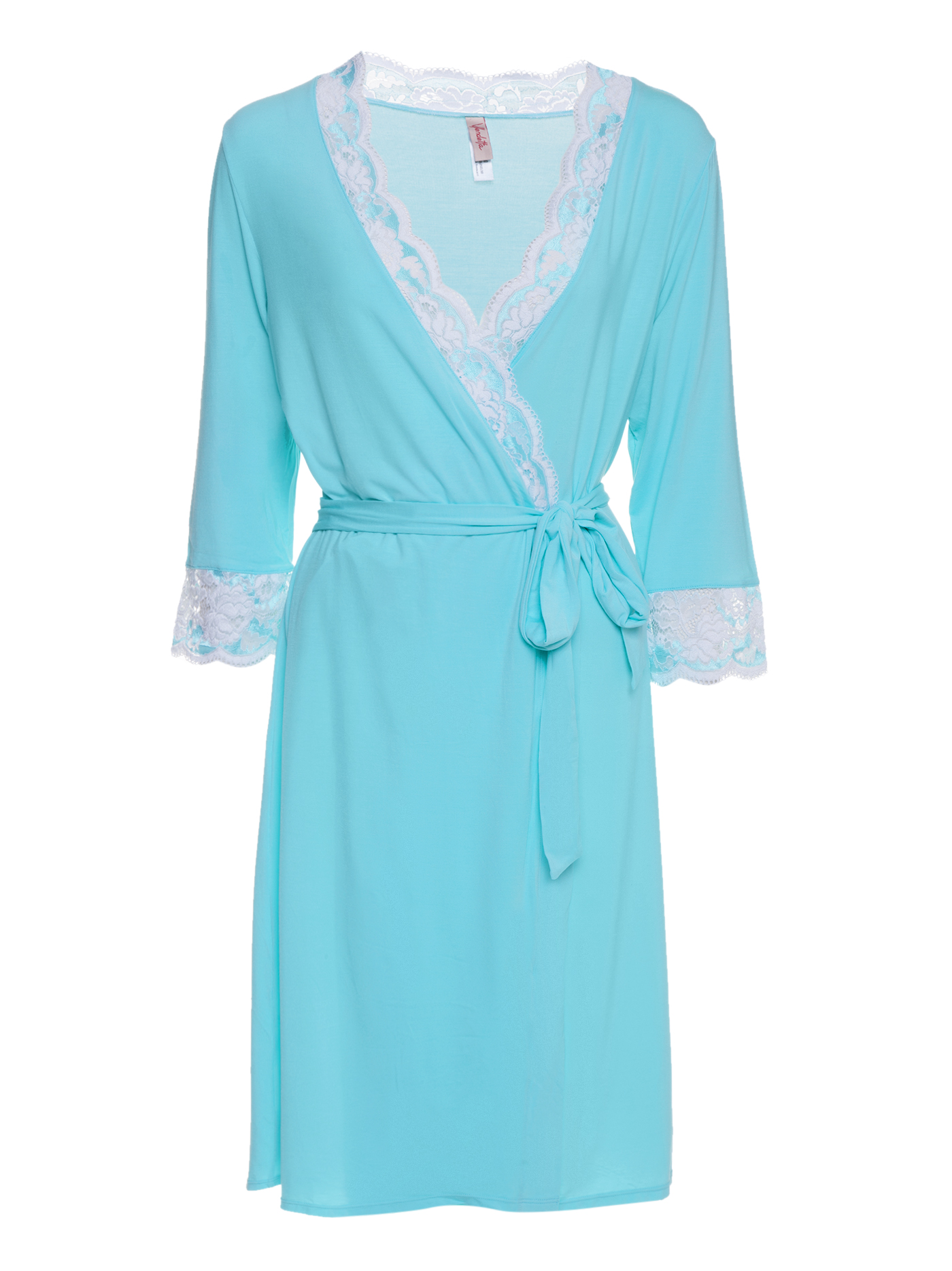 Халат Белый с ментоловым DR-12436 | фото 3