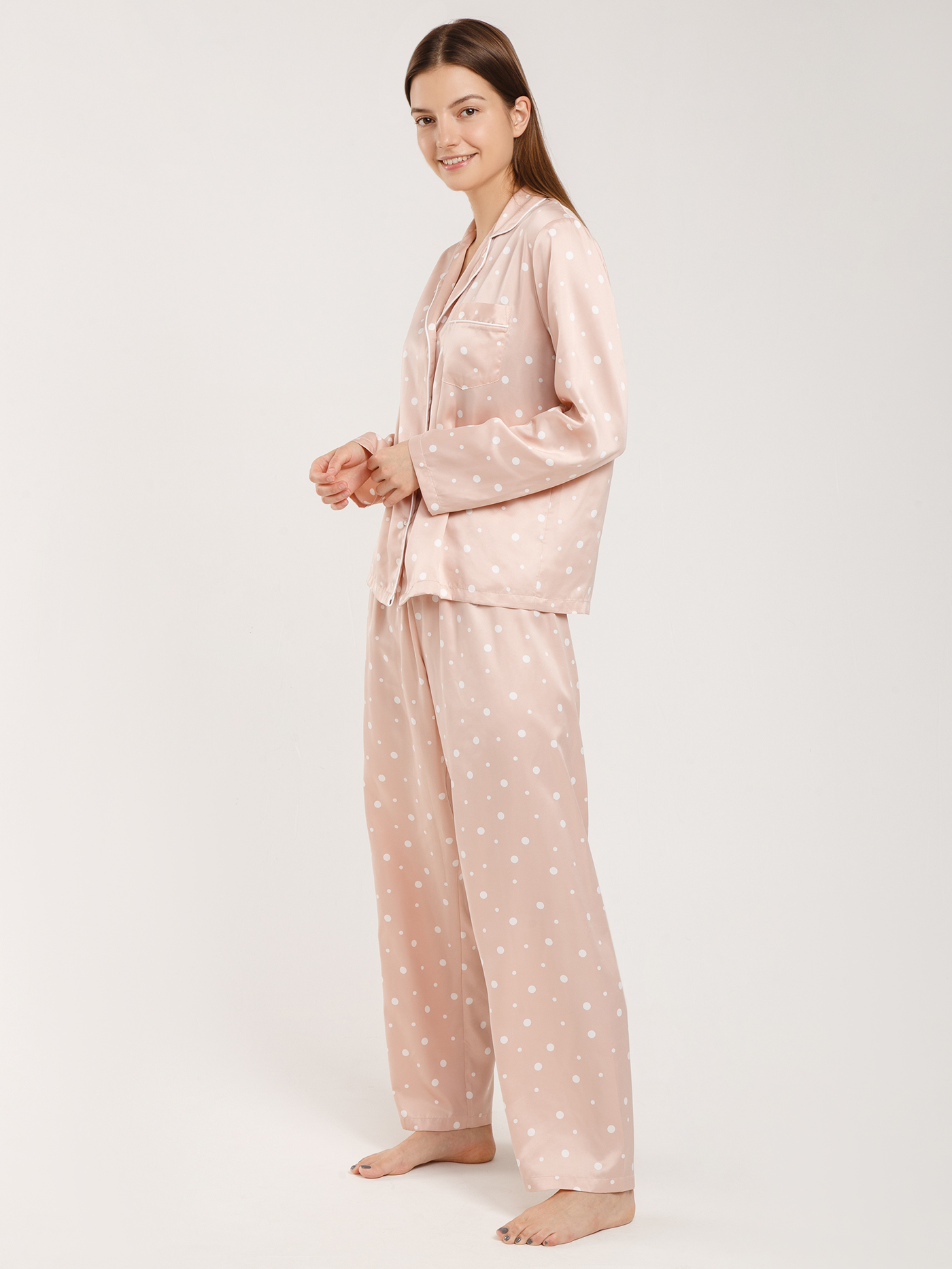 Брюки Принт пудра SD-1-2021 | фото 2