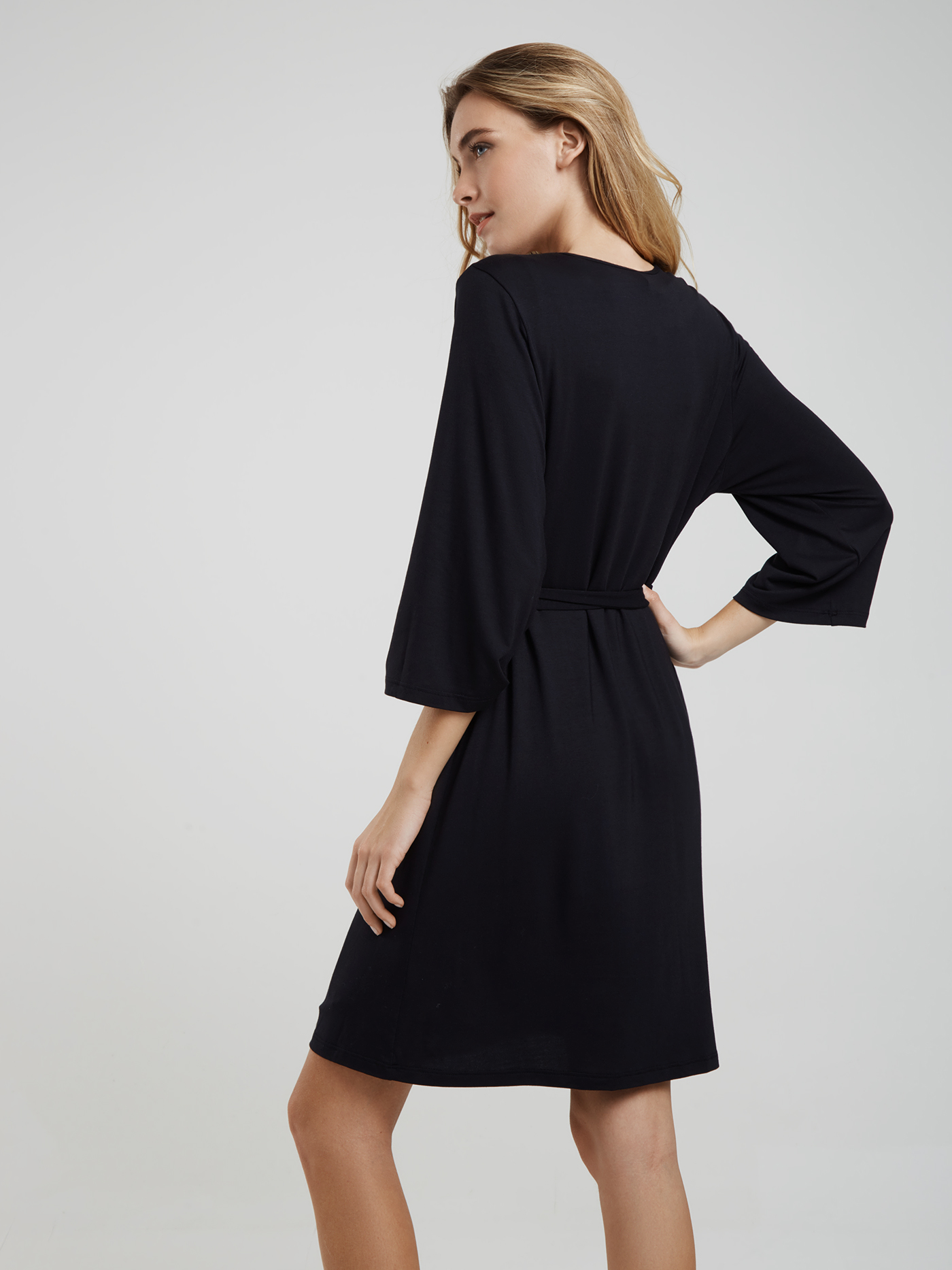 Халат Черный 2692F3504 | фото 2