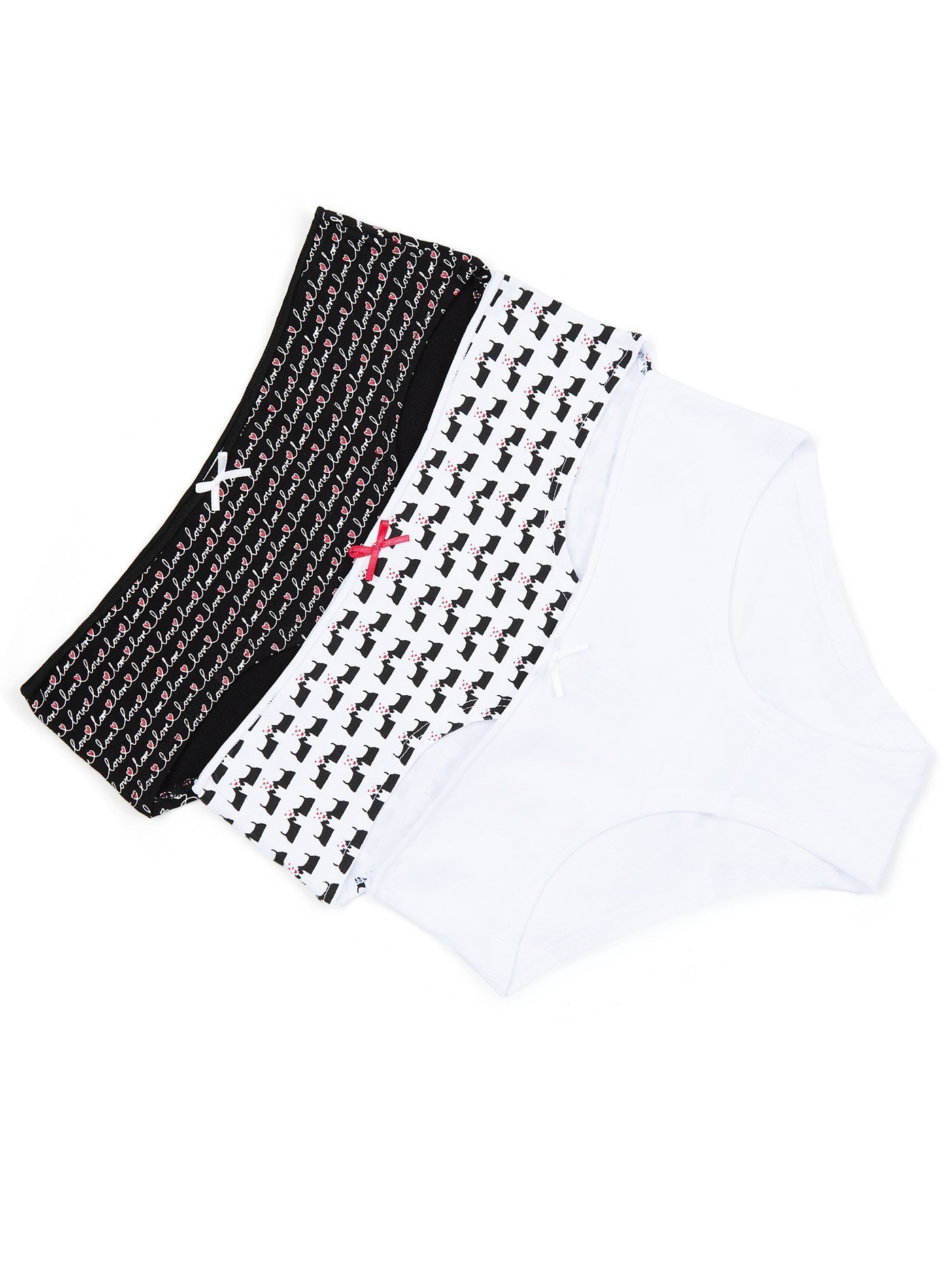 Трусы шорты набор 3 шт. Черный принт DG002 | фото 2