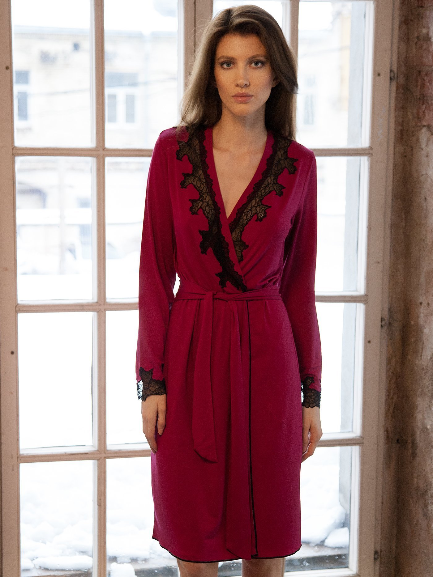 Халат Бордовый 9016A | фото 1