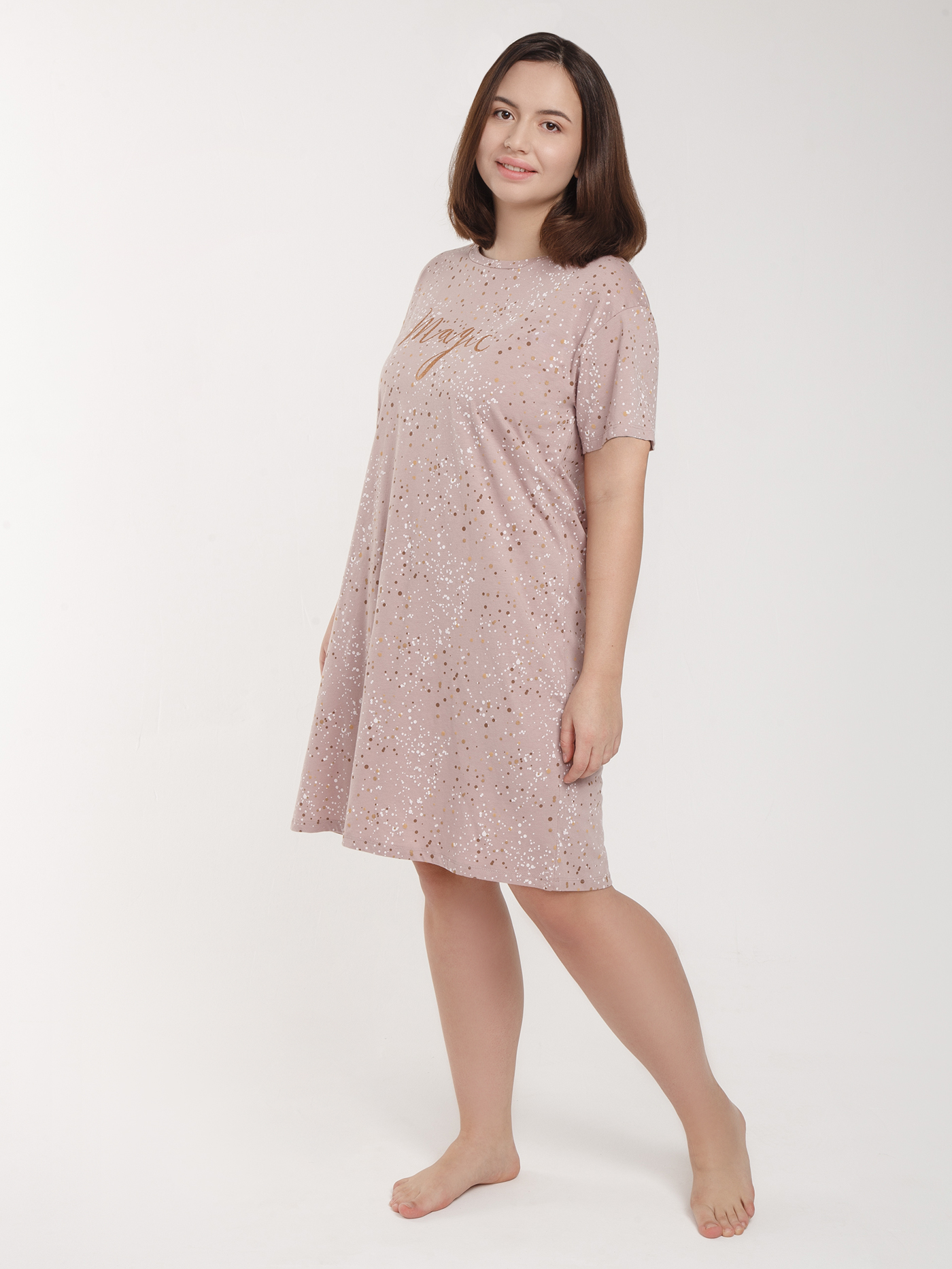 Платье Принт розовый HH-4 | фото 2