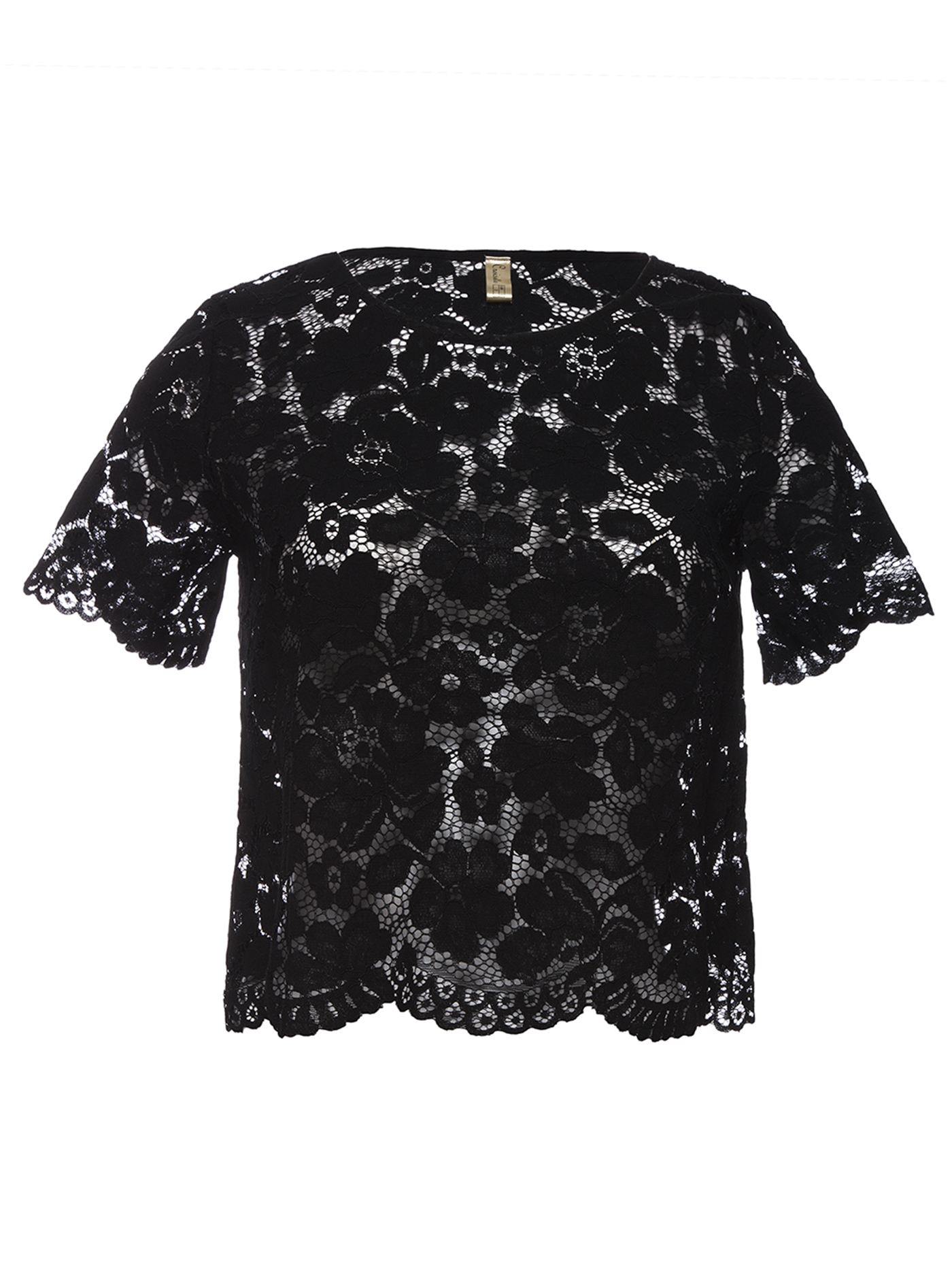 Топ Черный с розовым 2396F4203 | фото 3