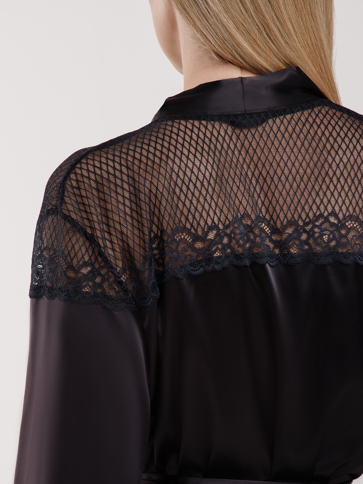 Халат длинный Черный 2984F3508 | фото 8