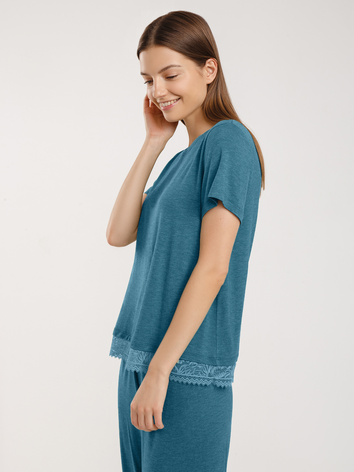 Футболка Бирюзовый 2855F3424 | фото 4