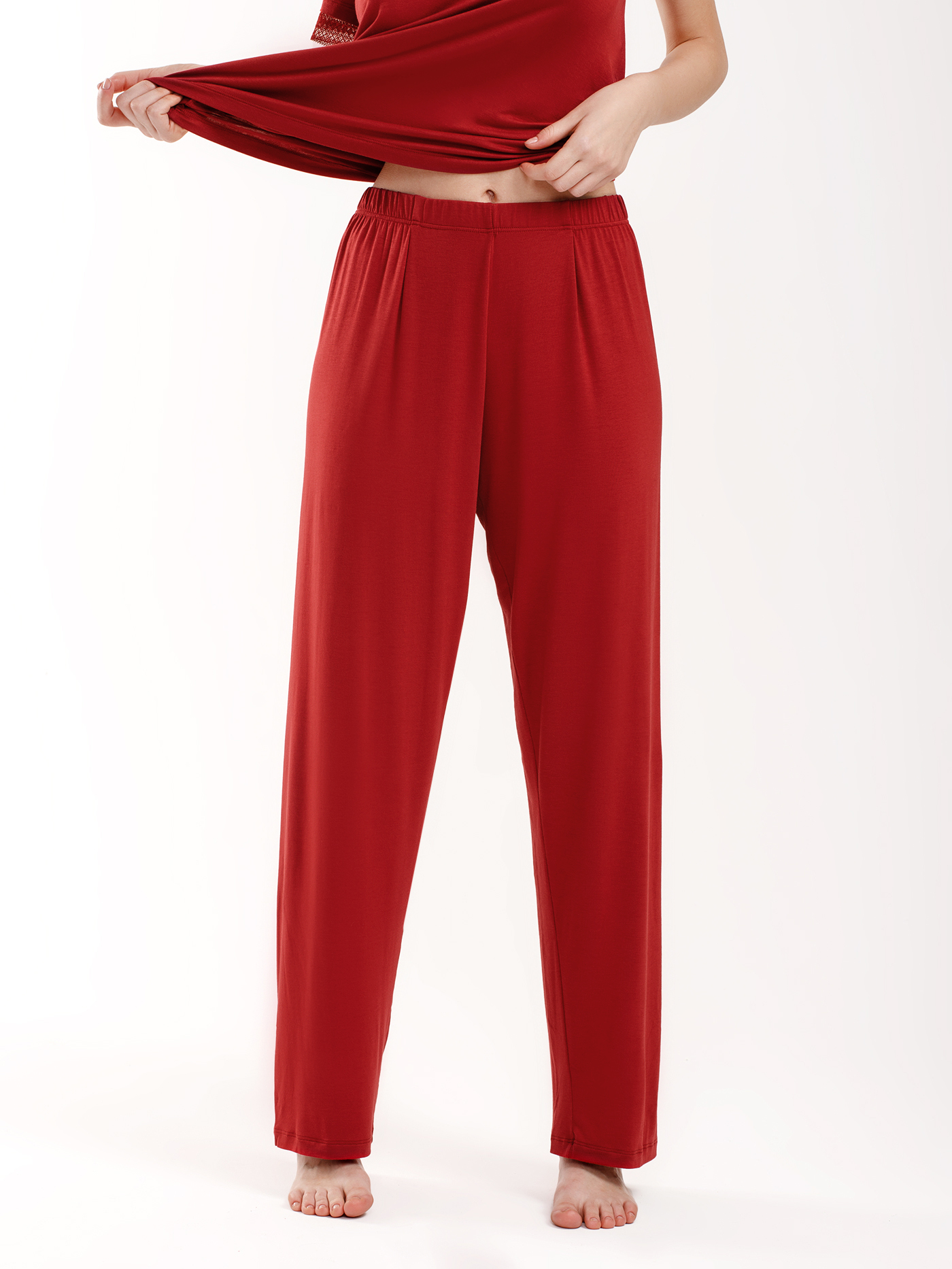 Брюки Бордовый 3017F5004 | фото 4