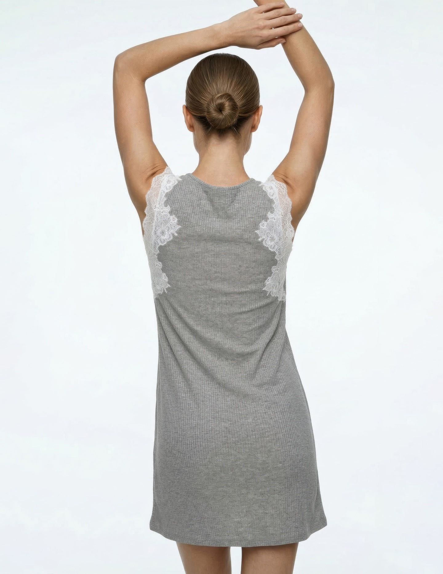 Сорочка короткая Серый JLA-10L | фото 2