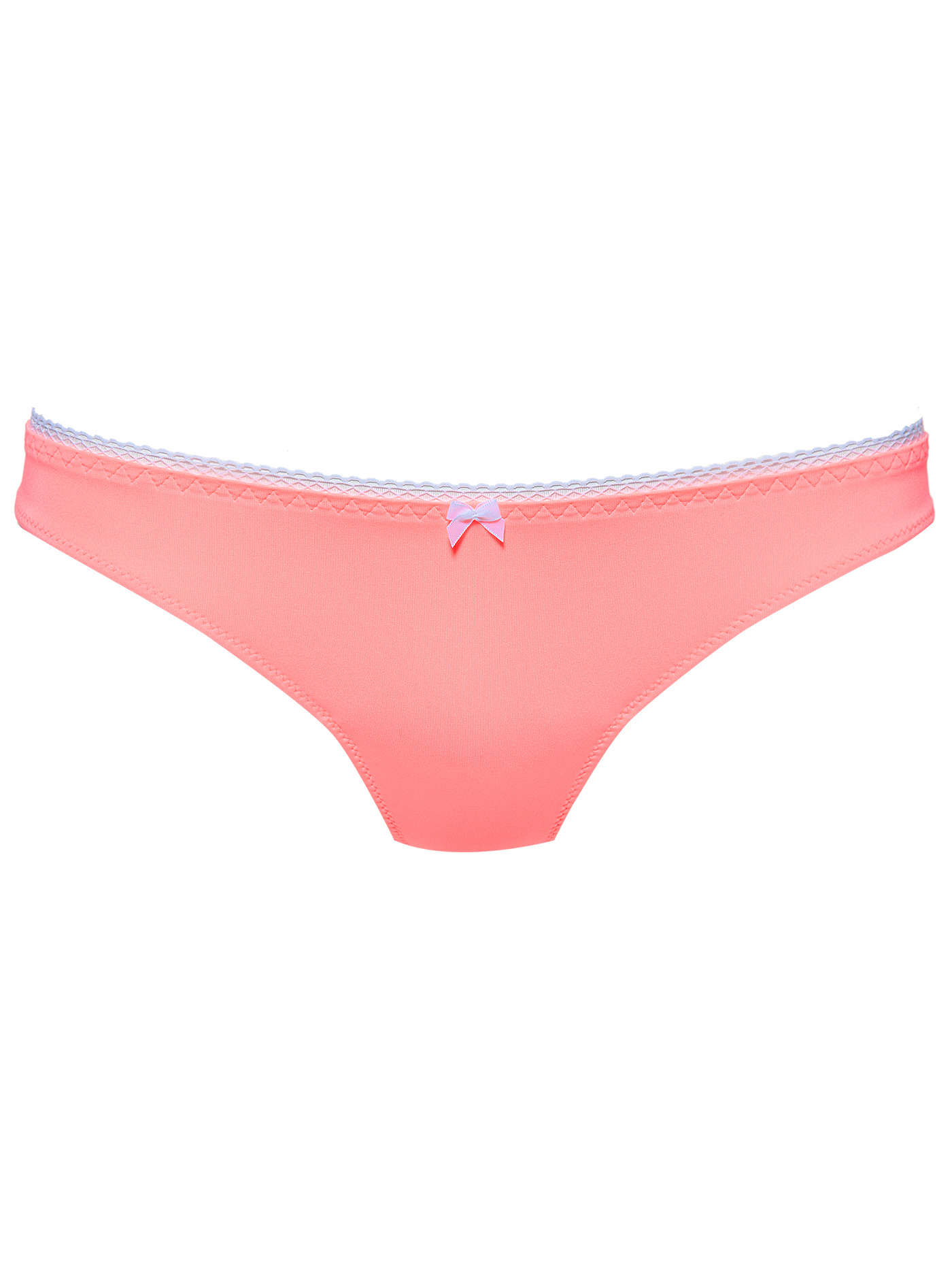 Трусы стринг Неоновый коралловый 2402F2101 | фото 3