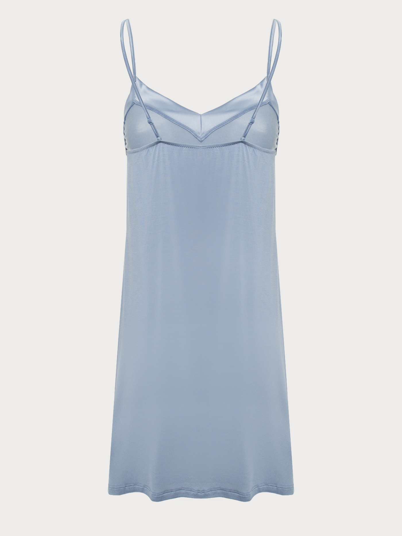 Сорочка на бретелях Серо-голубой 2828F3207 | фото 4