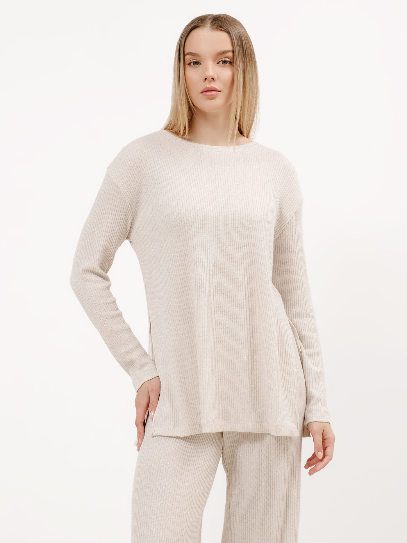 Лонгслив Молочный 3032F3435 | фото 3