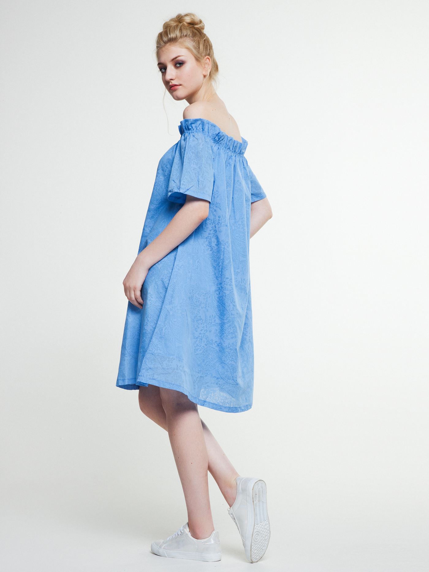 Сарафан Принт голубой CB1 | фото 2