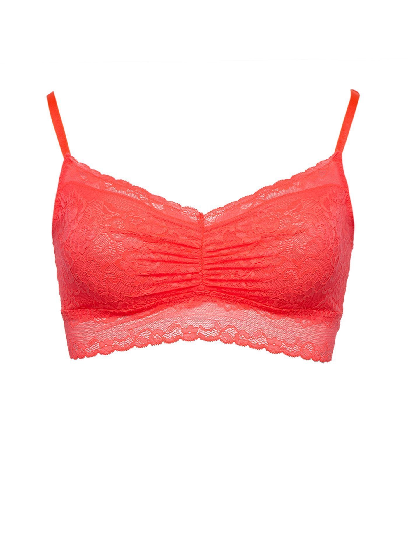 Бюстгальтер мягкий топ Ярко-апельсиновый TV 1 | фото 3