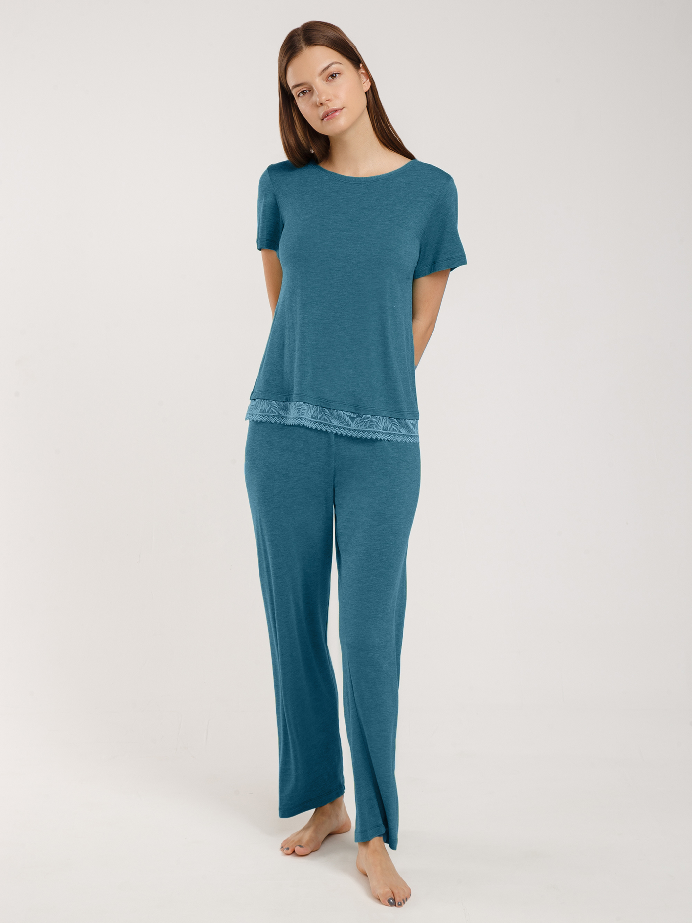 Футболка Бирюзовый 2855F3424 | фото 3