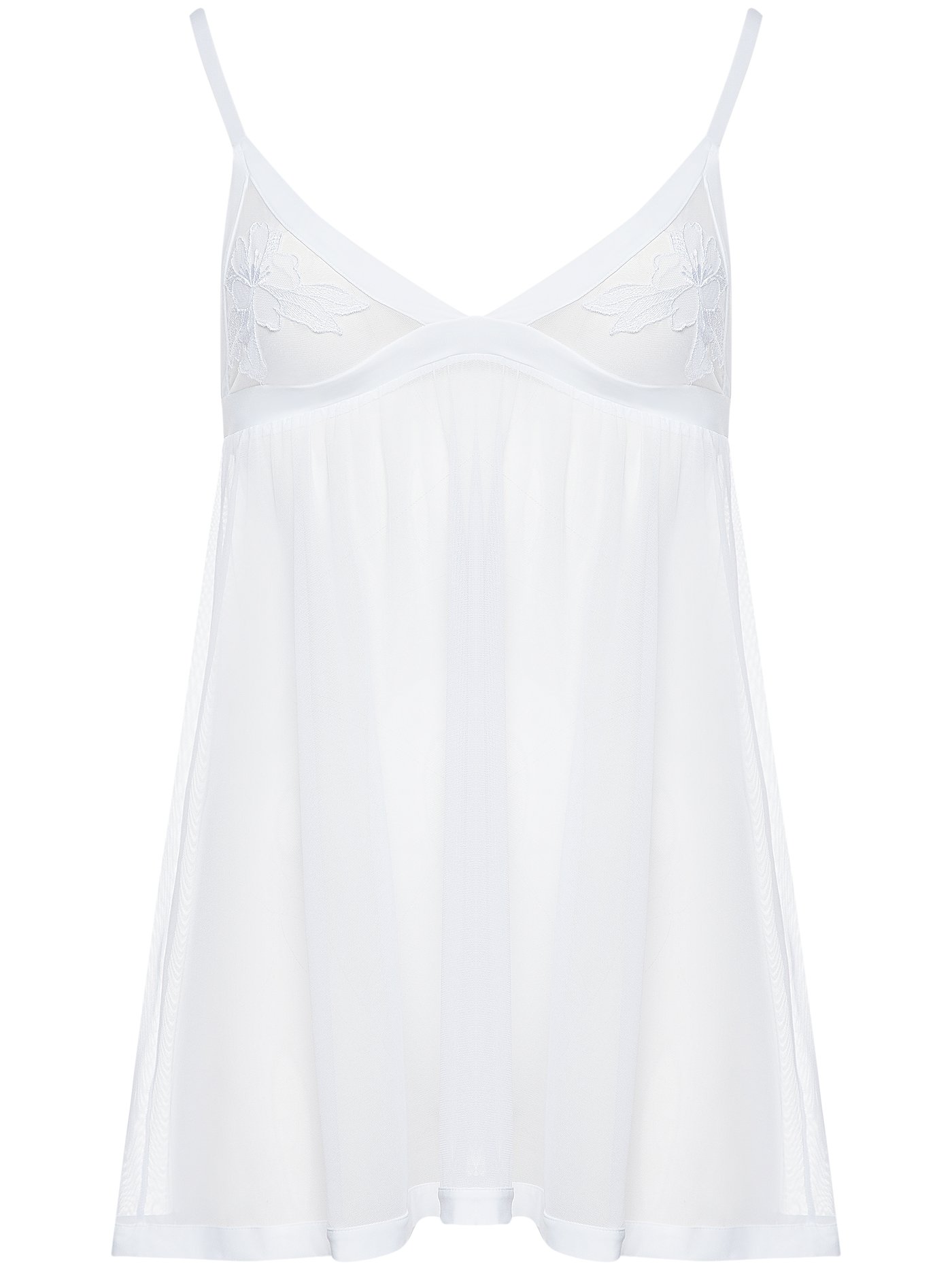 Сорочка на бретелях Белый 2223F3223 | фото 3