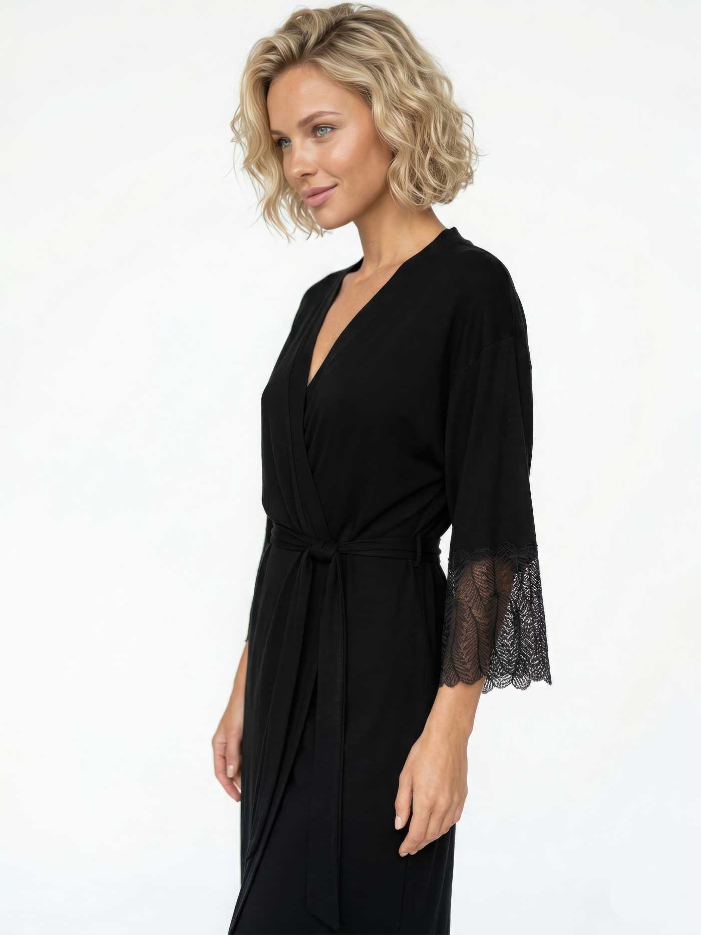 Халат Черный 3065F3504L | фото 3