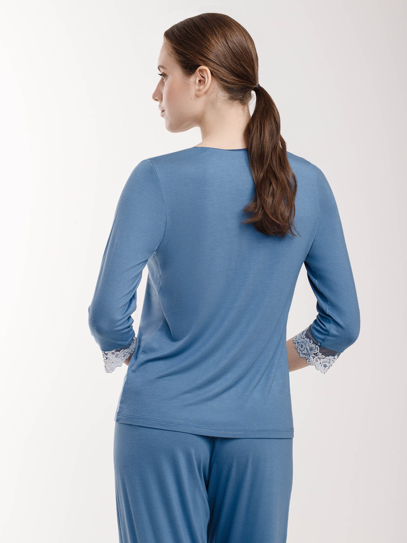 Футболка Синий 2959F3432 | фото 4