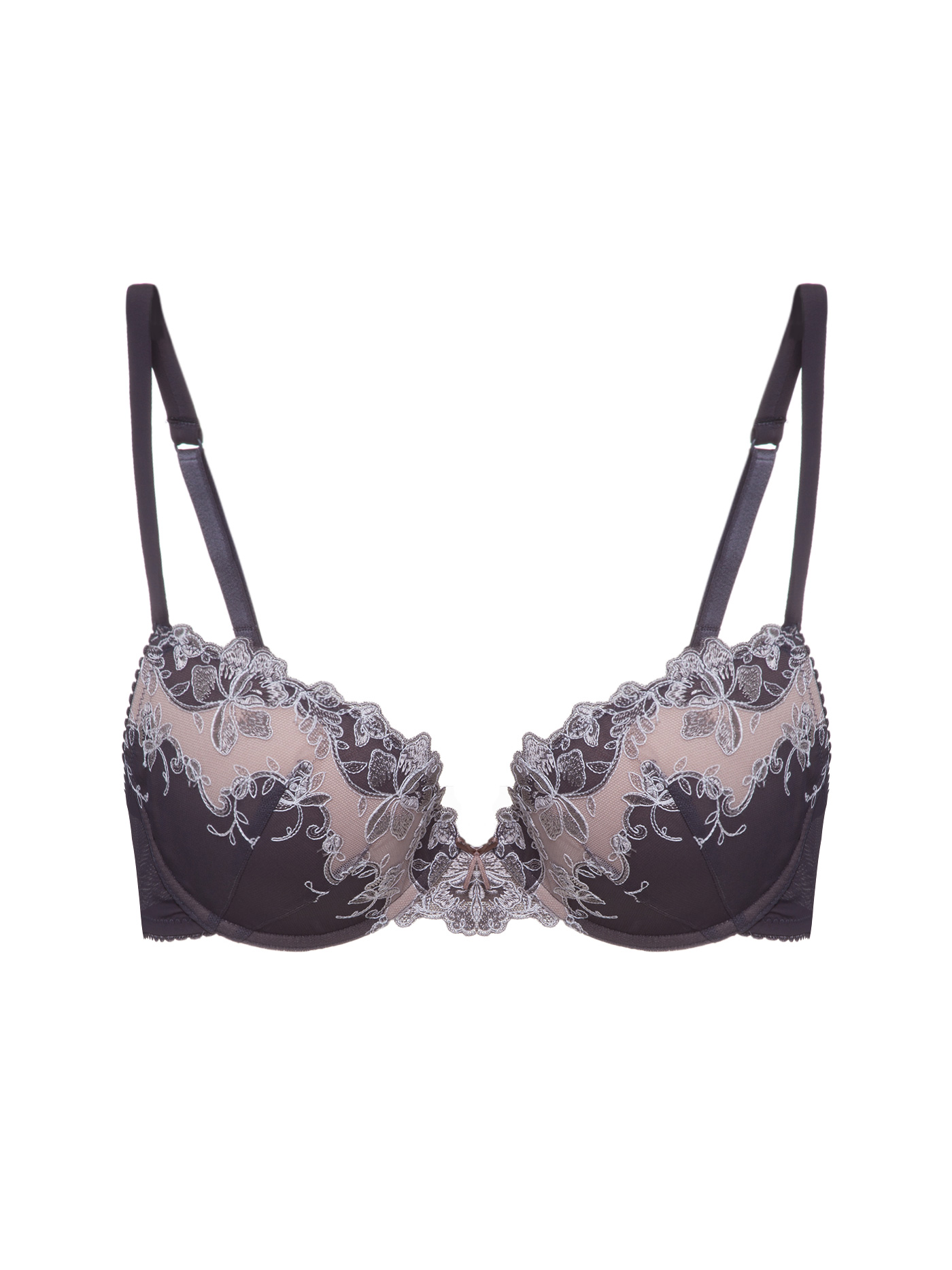 Бюстгальтер push-up Шоколадно-коричневый 2467F1136 | фото 3