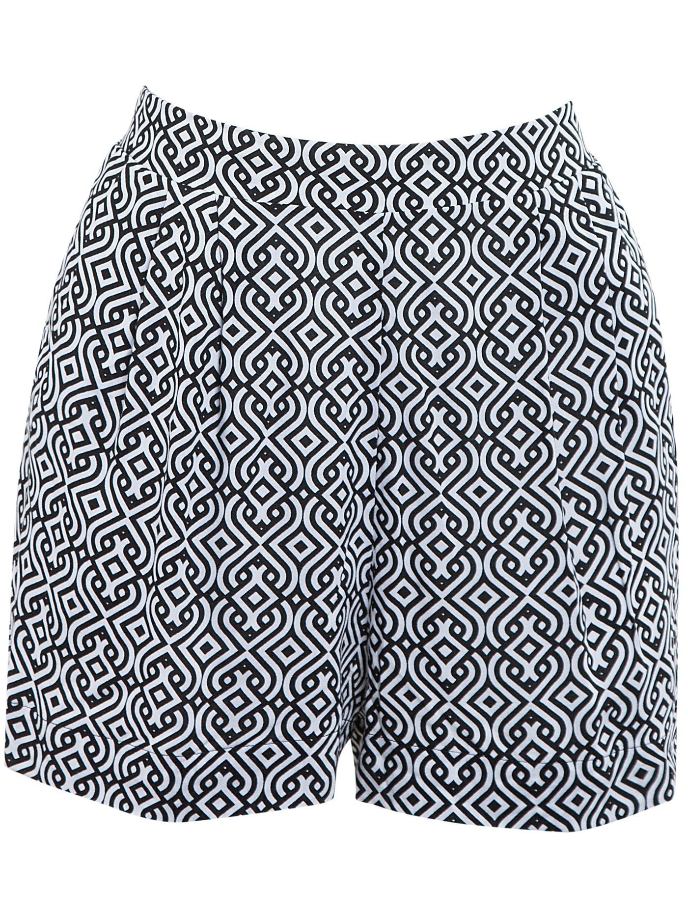 Шорты Черно-белый принт 2184S5601 | фото 3