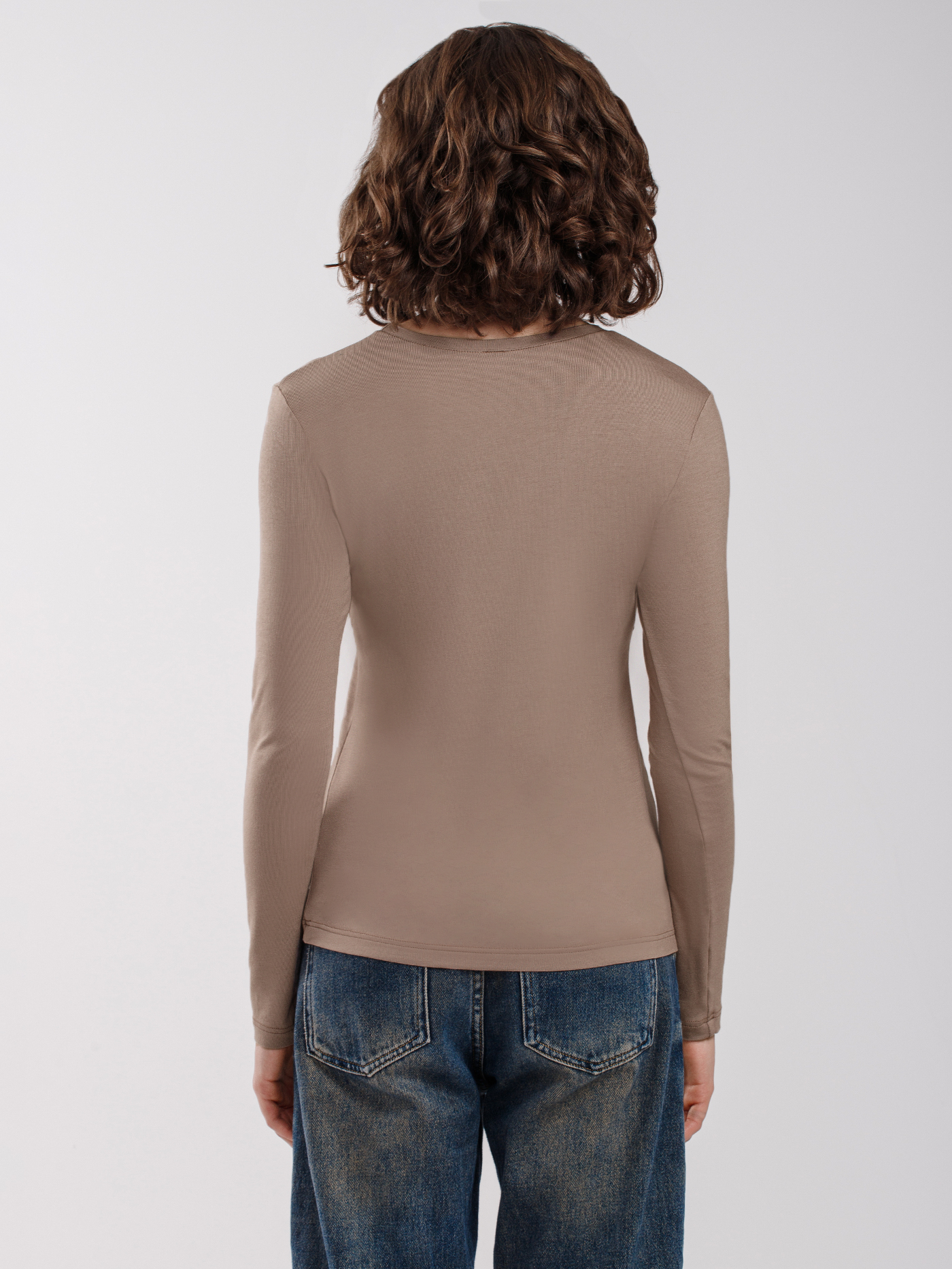 Лонгслив Коричневый 2989F3434 | фото 2