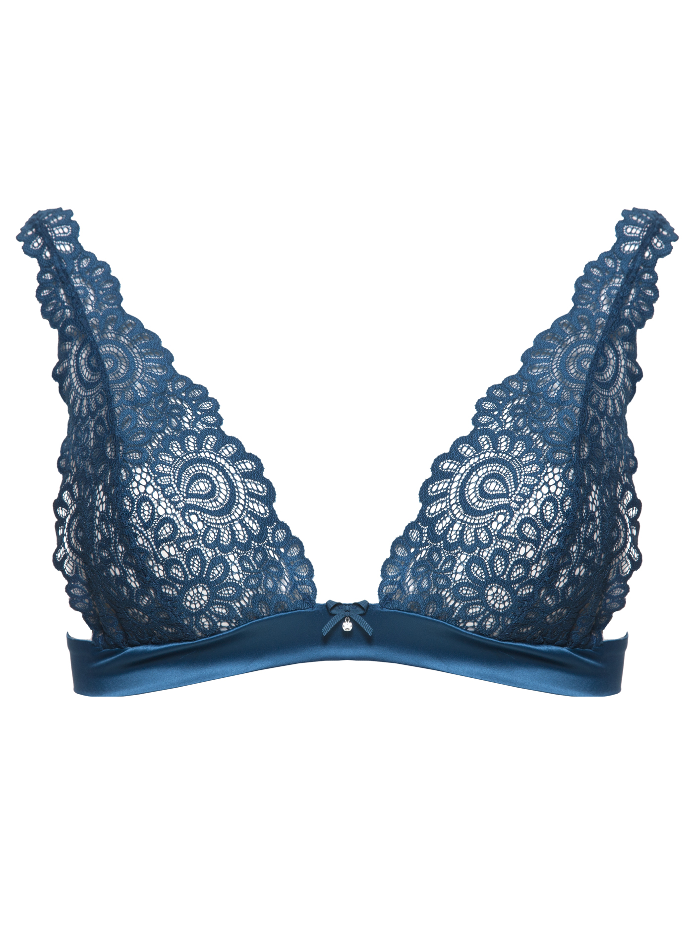 Бюстгальтер мягкий треугольник Темно-бирюзовый 2009F1411 | фото 3