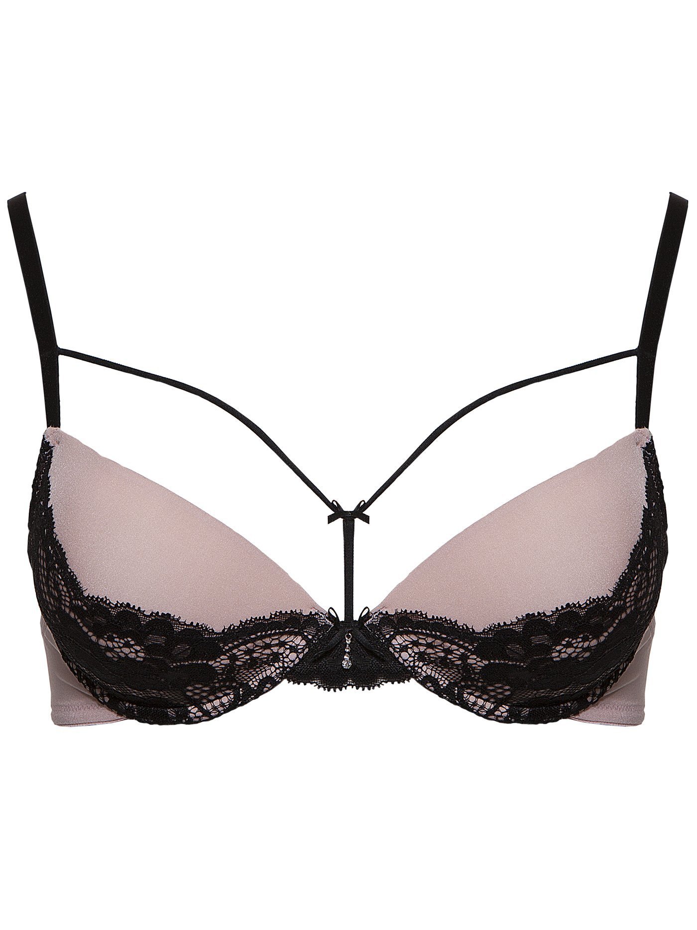 Бюстгальтер push-up Бежевый с черным 2376F1138_U | фото 3