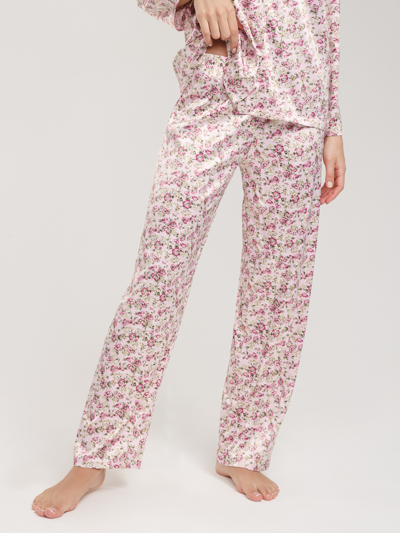 Брюки Розовый принт 2809F5005 | фото 2