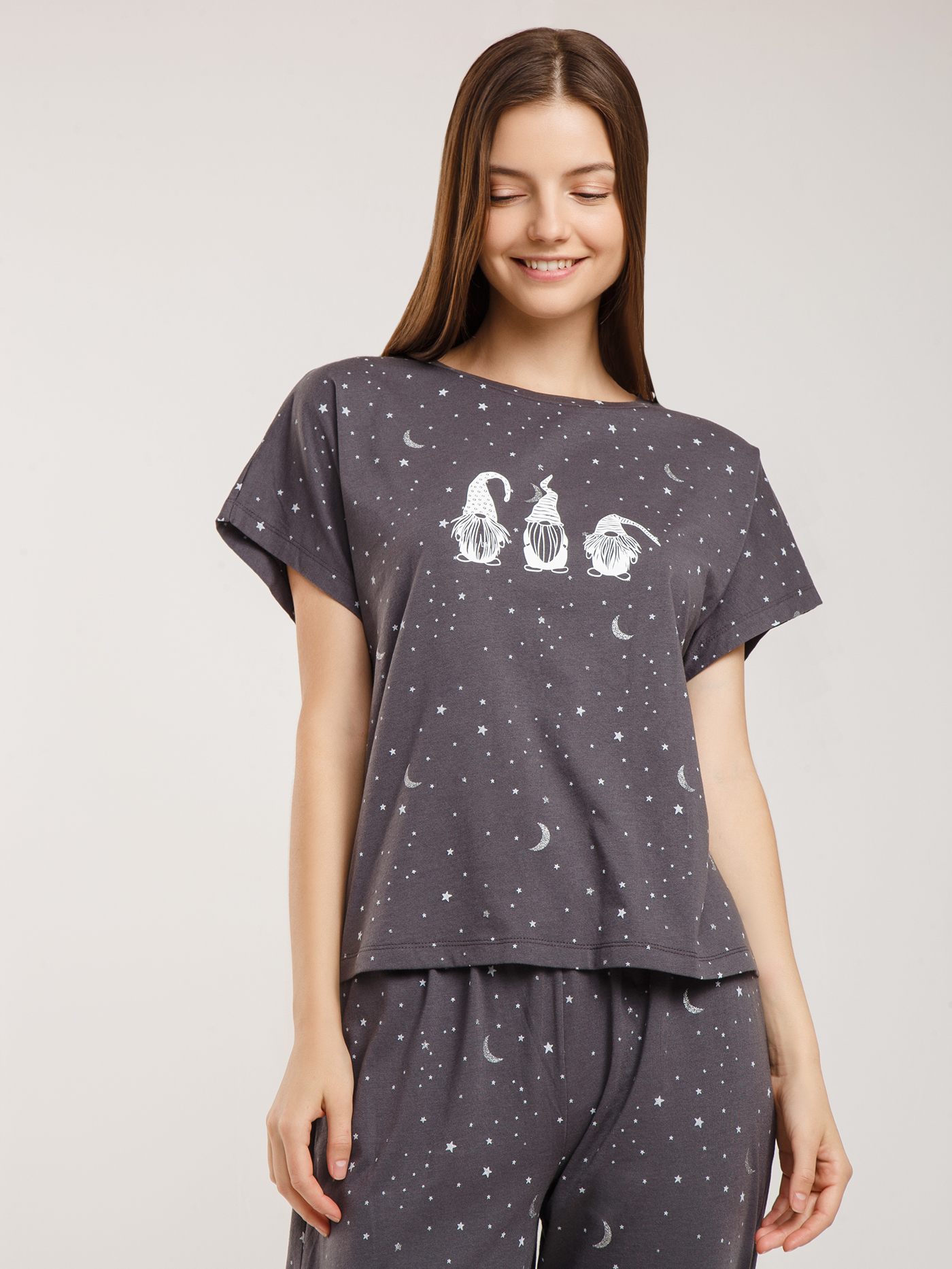 Футболка Принт серый HH-3 | фото 1