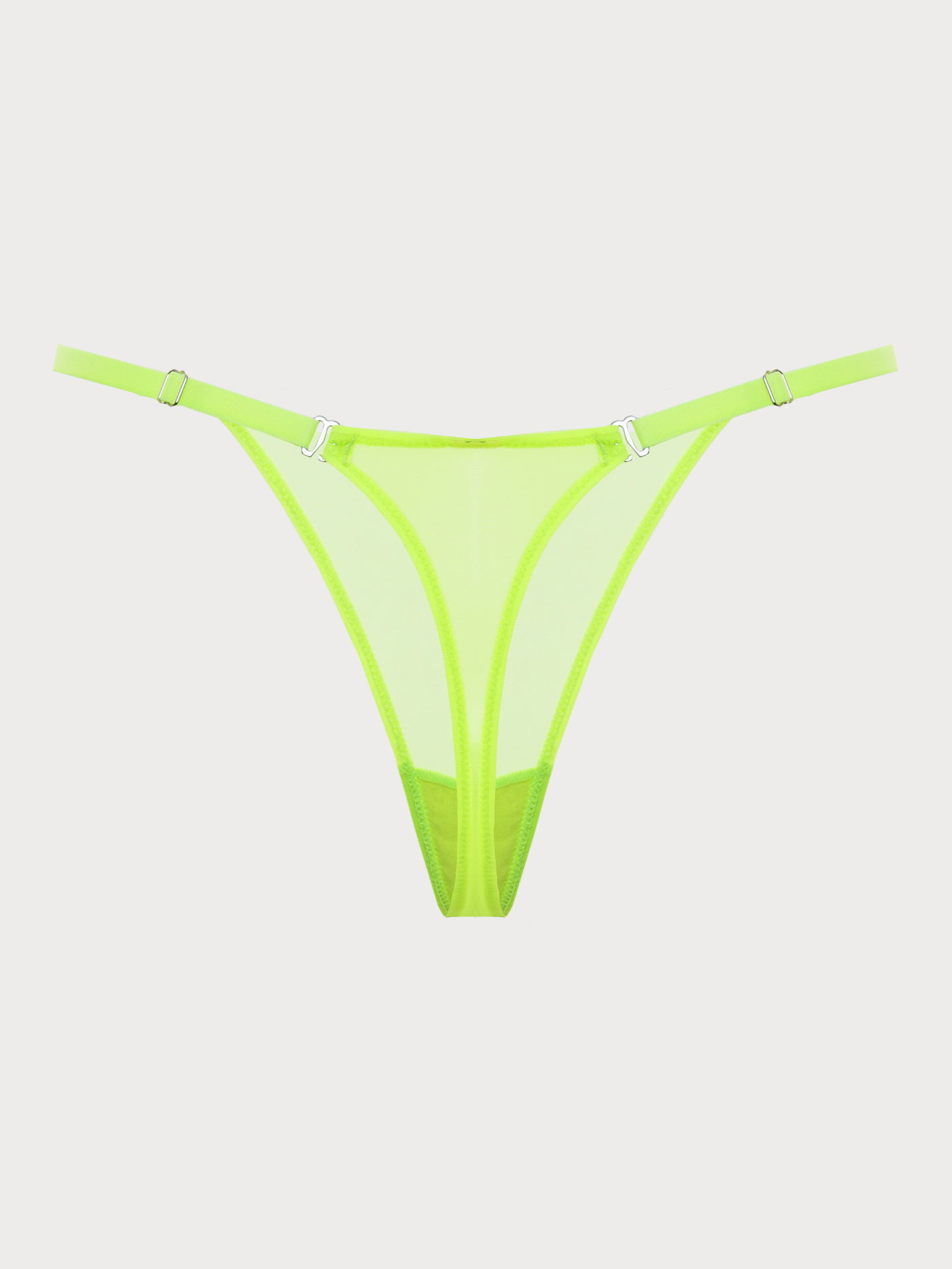 Трусы стринг Неоновый желтый MR-6 | фото 5