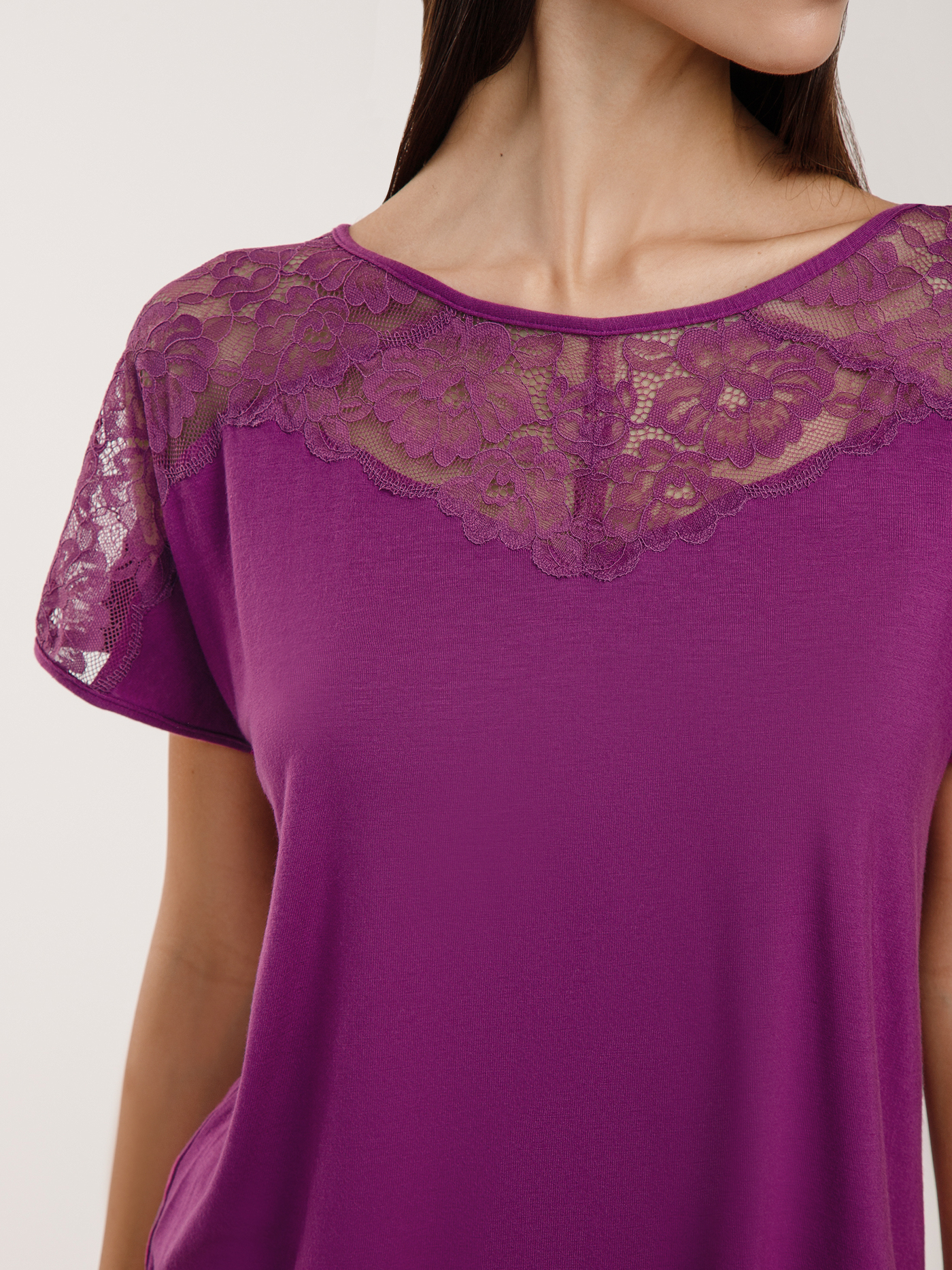 Футболка Пурпурный 2912F3421 | фото 5