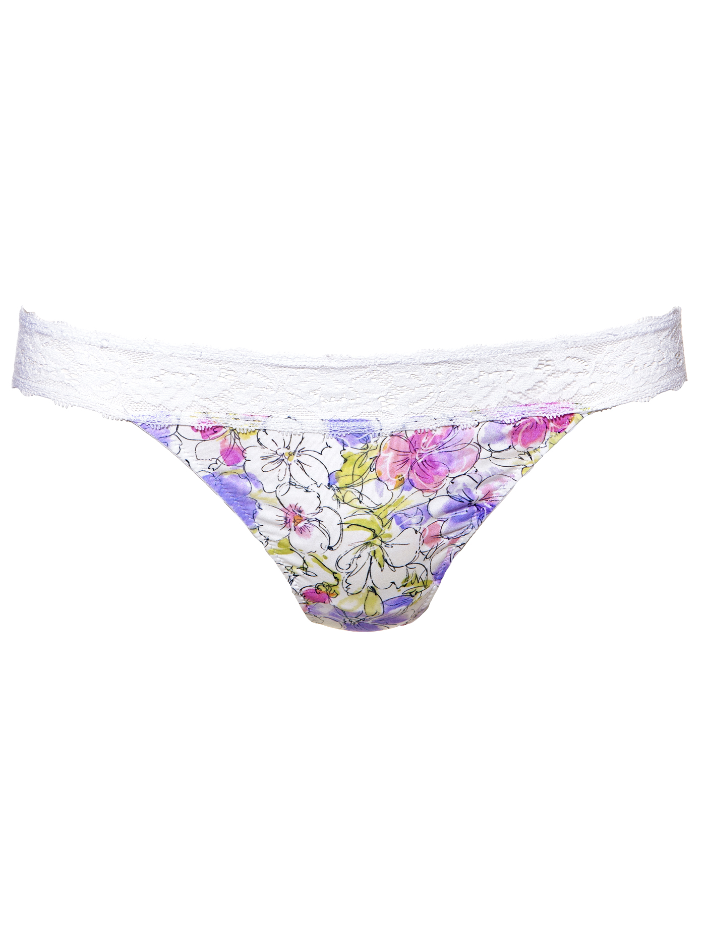 Трусы стринг Принт цветы TAN-12171 | фото 3