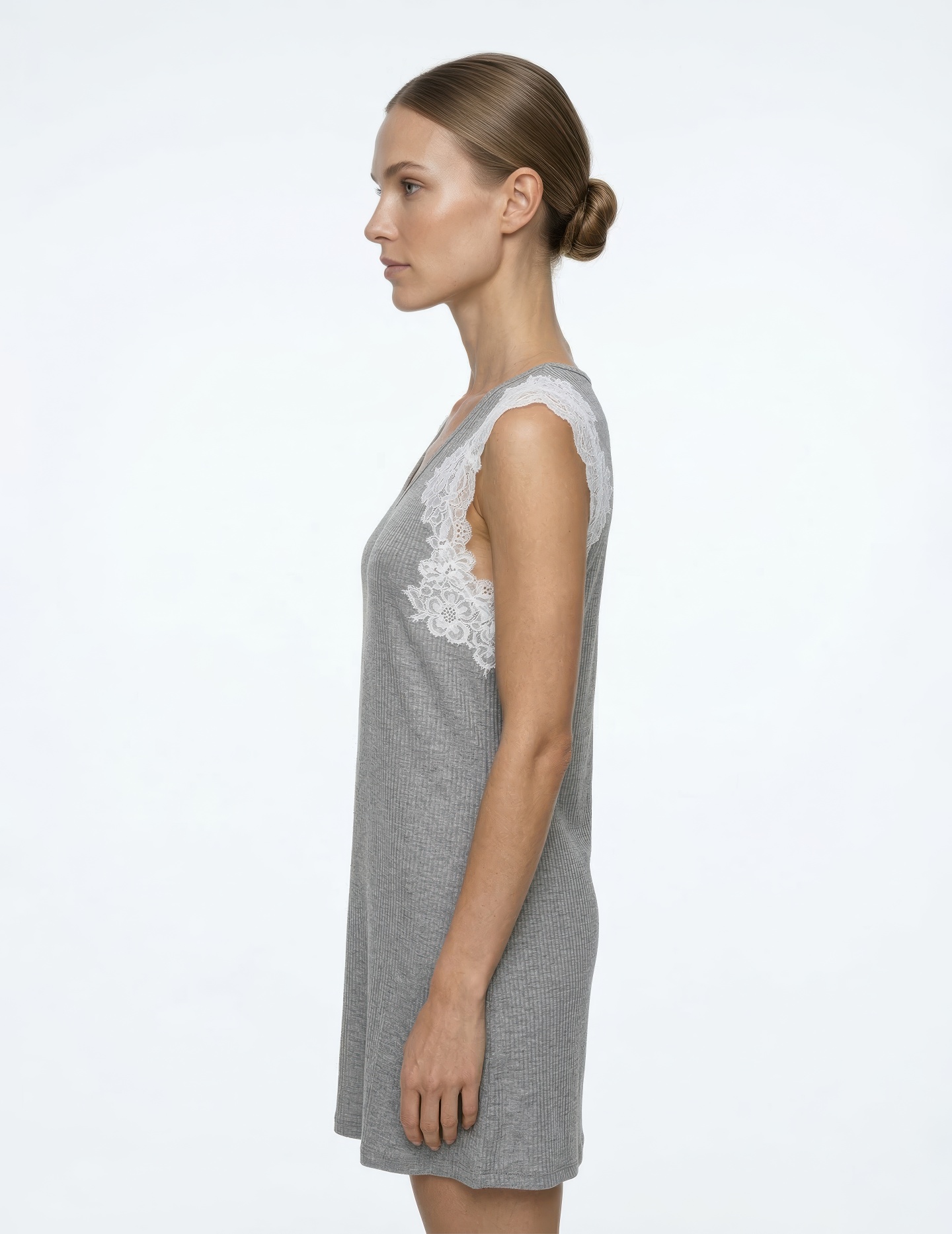 Сорочка короткая Серый JLA-10L | фото 3