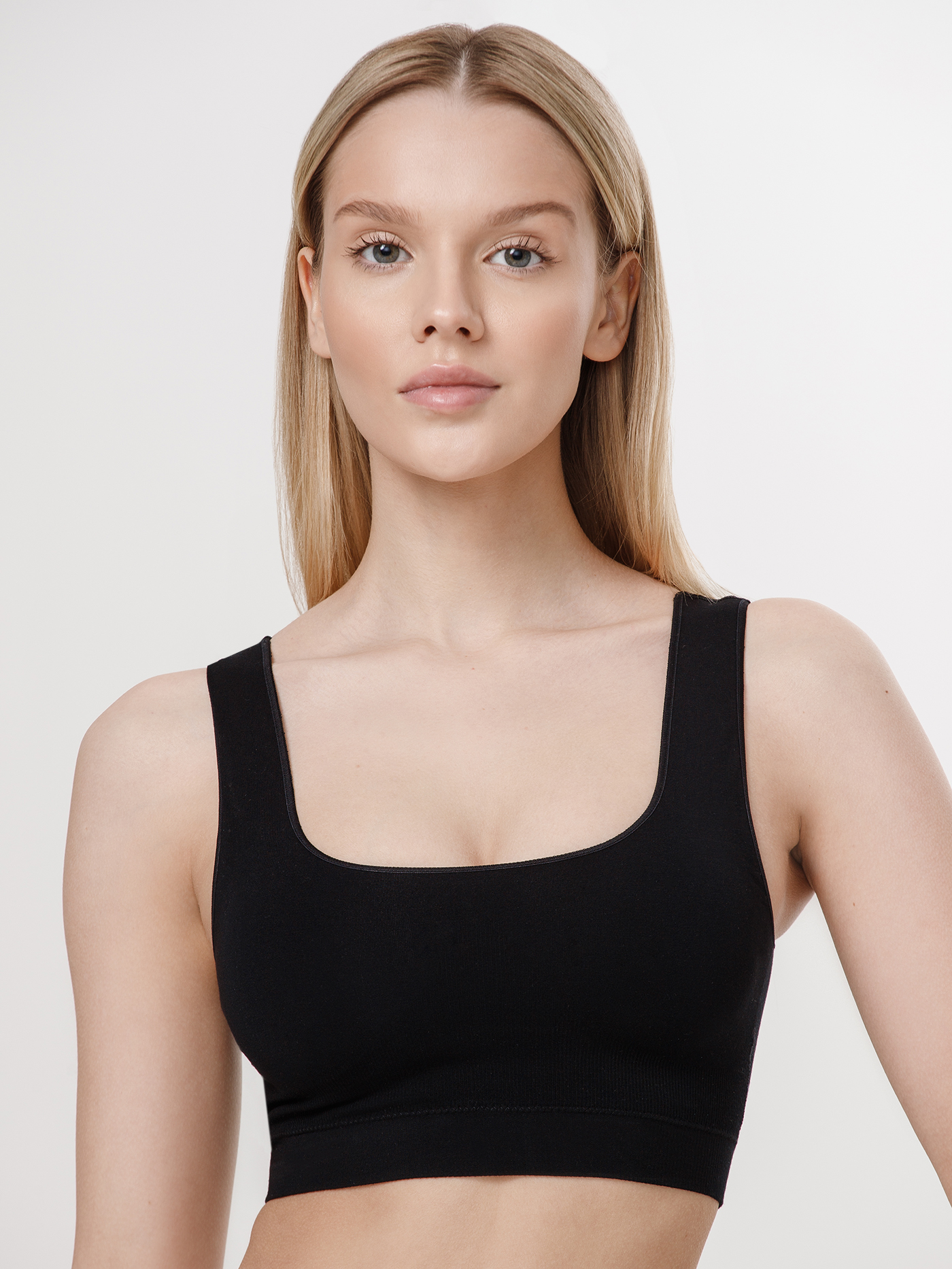 Бюстгальтер мягкий топ Черный DFN-480 | фото 1