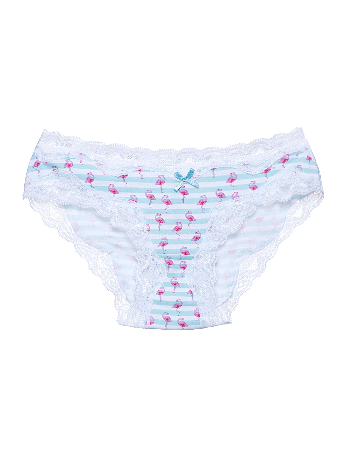 Трусы слип Принт фламинго D001-1 | фото 3