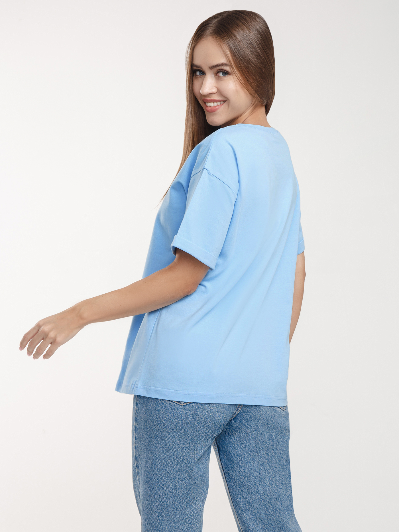 Футболка Голубой BM-T-01 | фото 5
