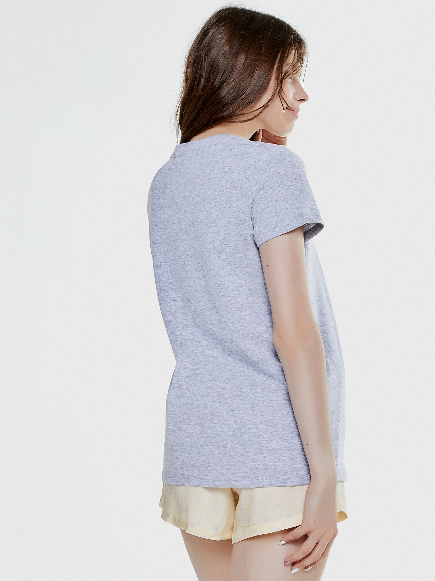 Футболка Серый с желтым BEL-1 | фото 2