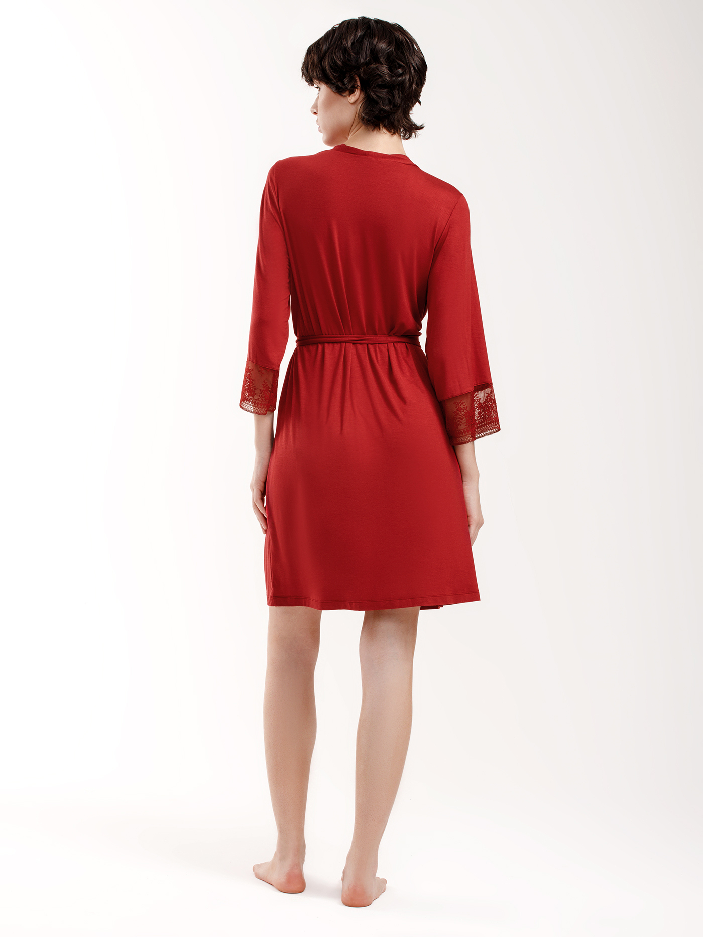 Халат Бордовый 3017F3504 | фото 3