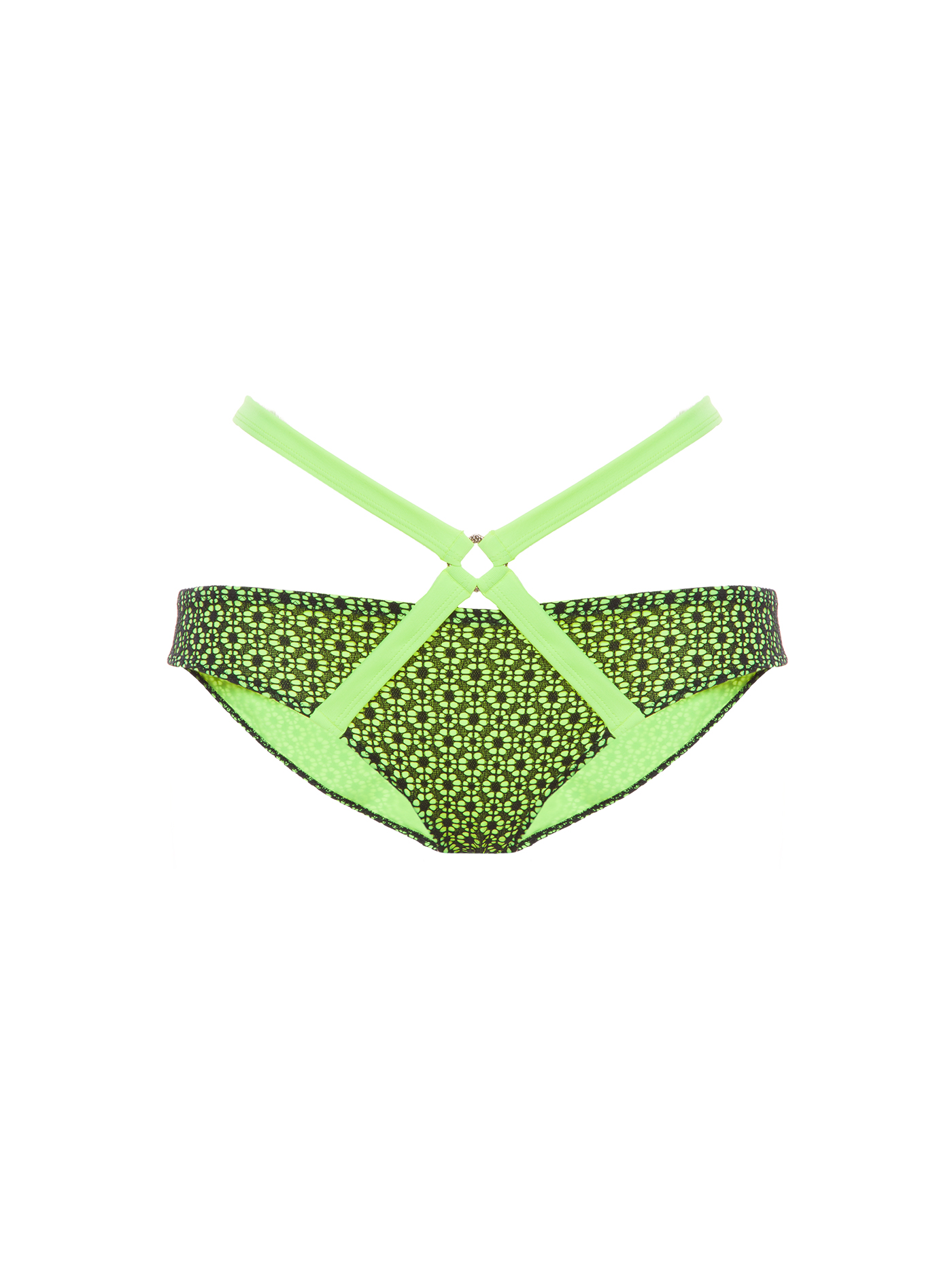 Плавки слип Черный с желтым 2418S2706 | фото 3