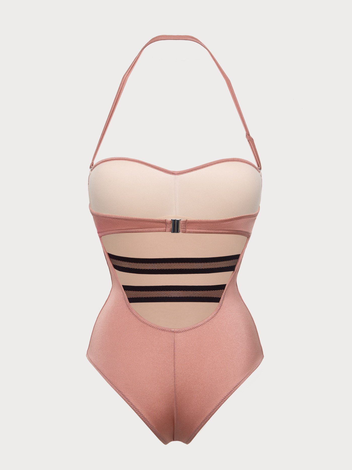 Купальник слитный бандо Розовый 2842S4731 | фото 3