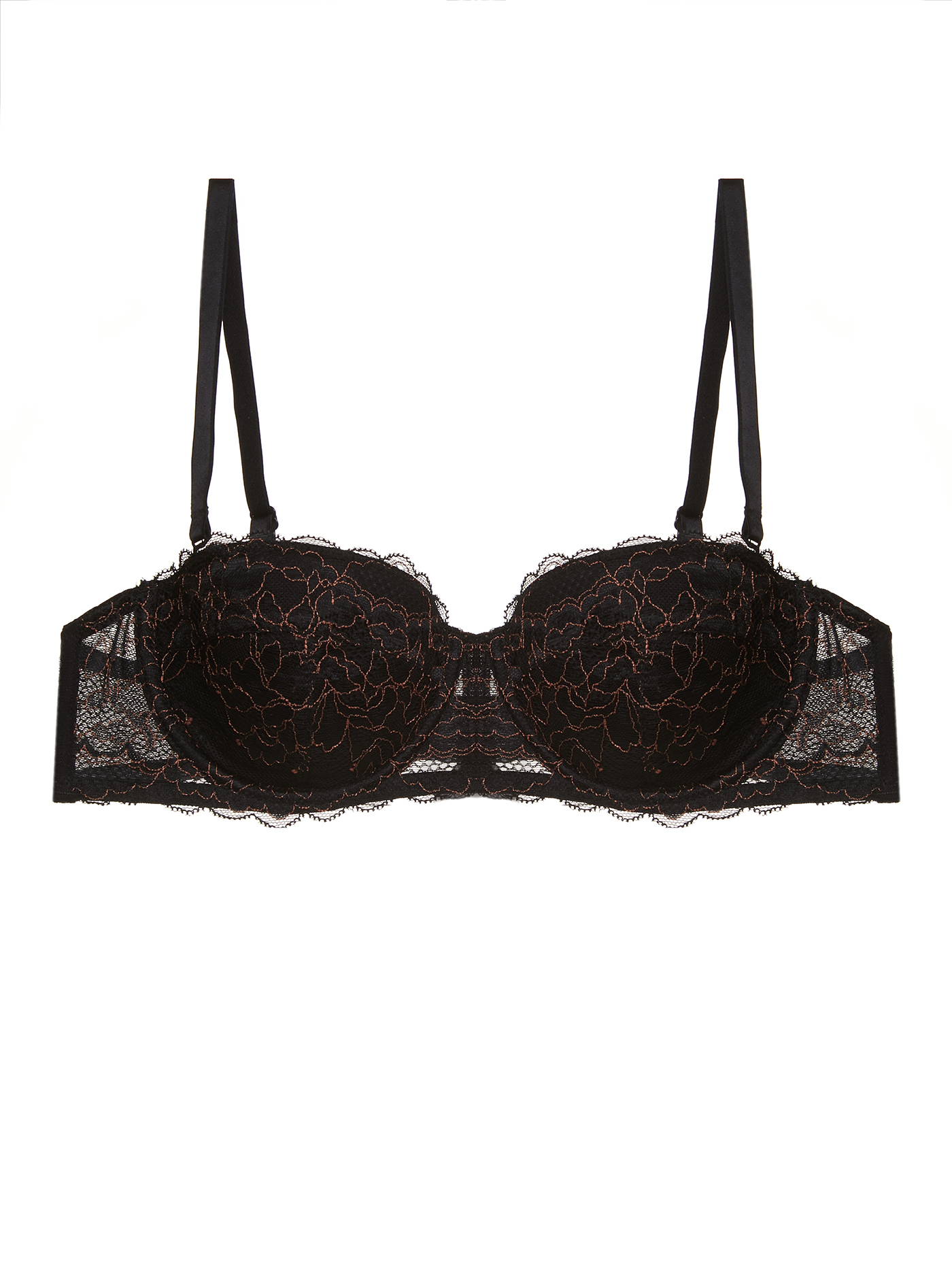 Бюстгальтер балконет t-shirt Черный In3 | фото 5