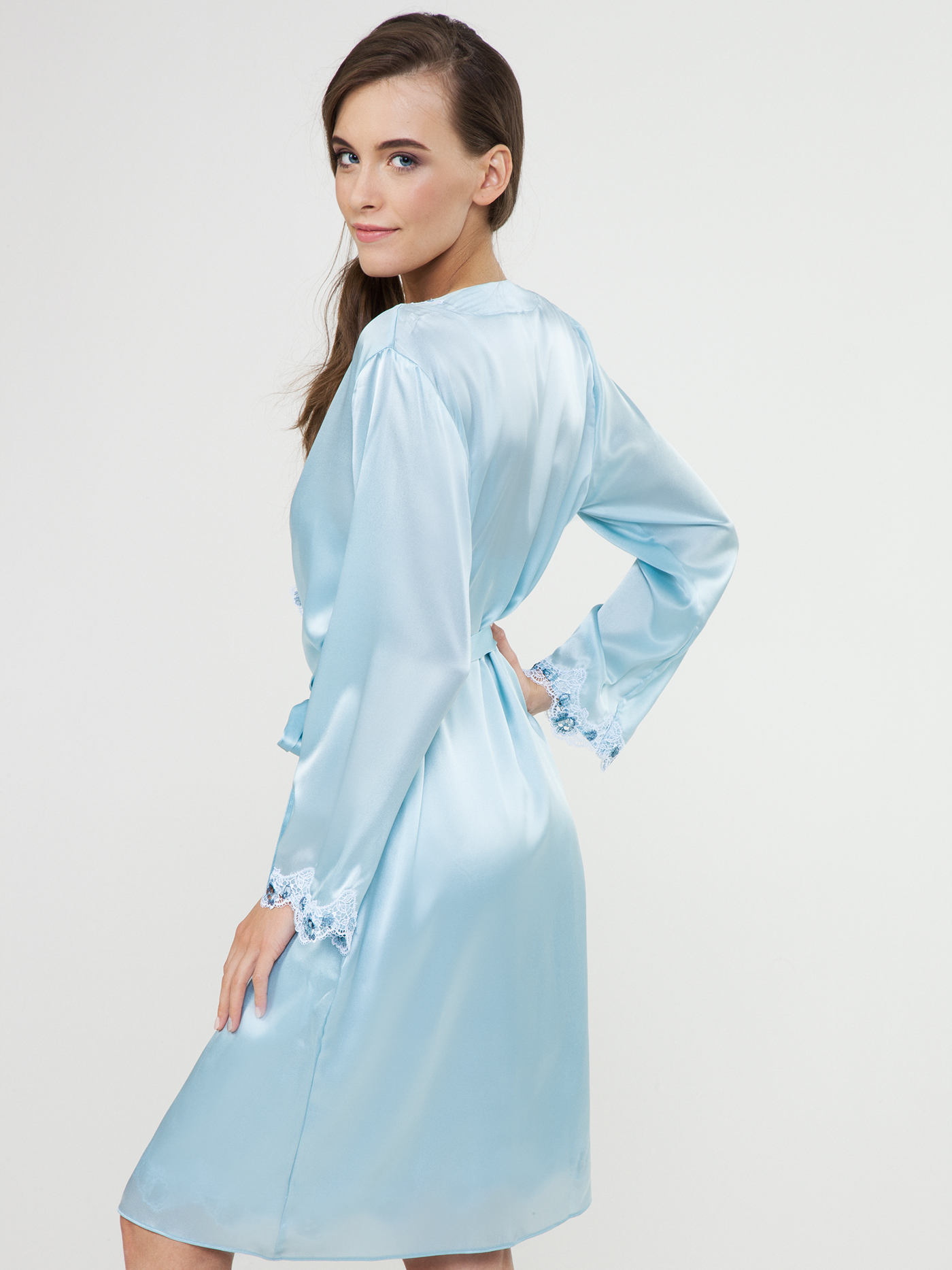 Халат Светло-лазурный 2372F3505 | фото 2