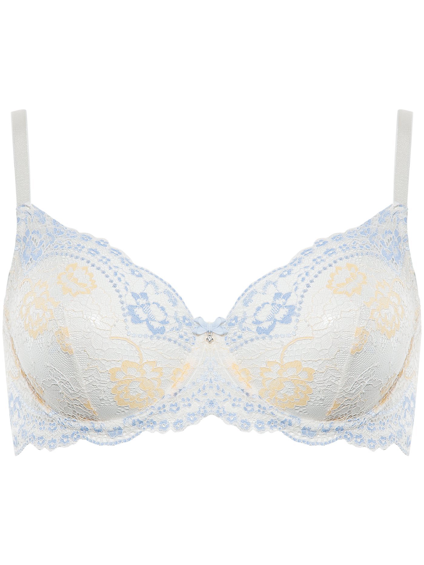 Бюстгальтер мягкий Белый с голубым 2257F1301 | фото 2