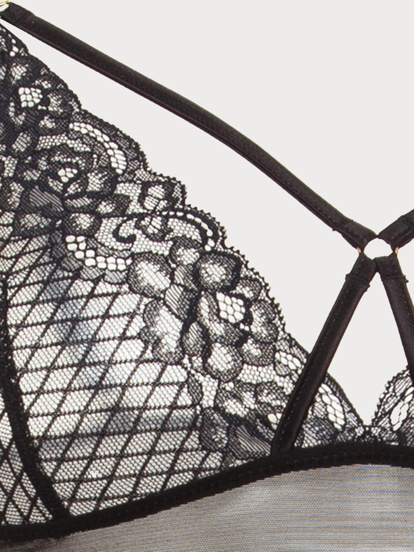 Сорочка на бретелях Черный 2984F3223 | фото 5