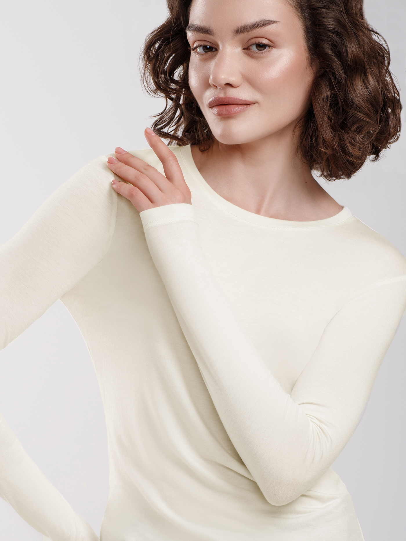 Лонгслив Айвори 2989F3427 | фото 3