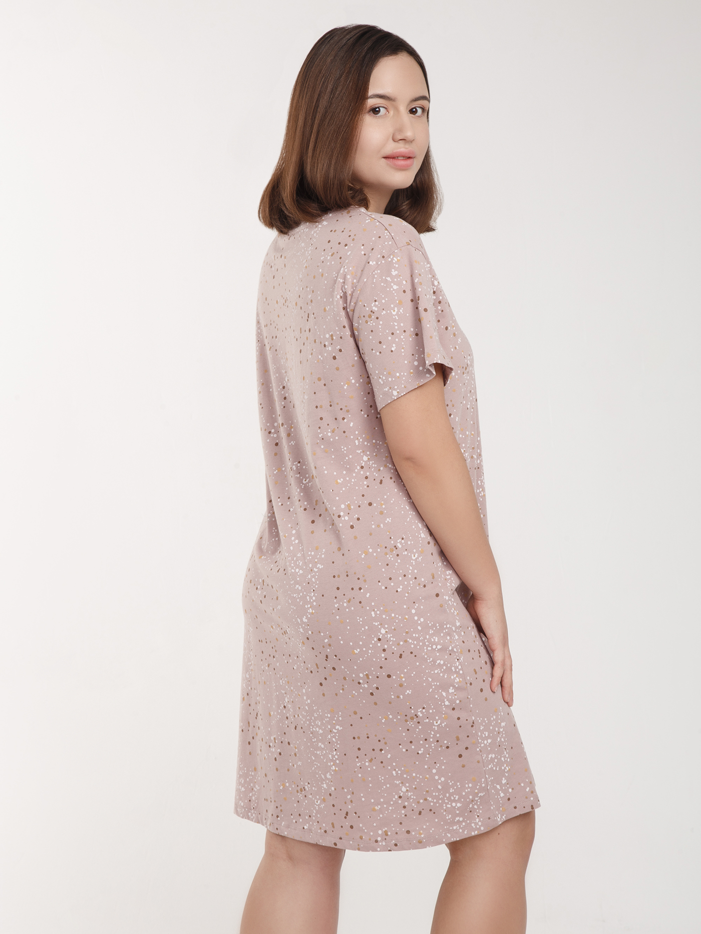 Платье Принт розовый HH-4 | фото 3