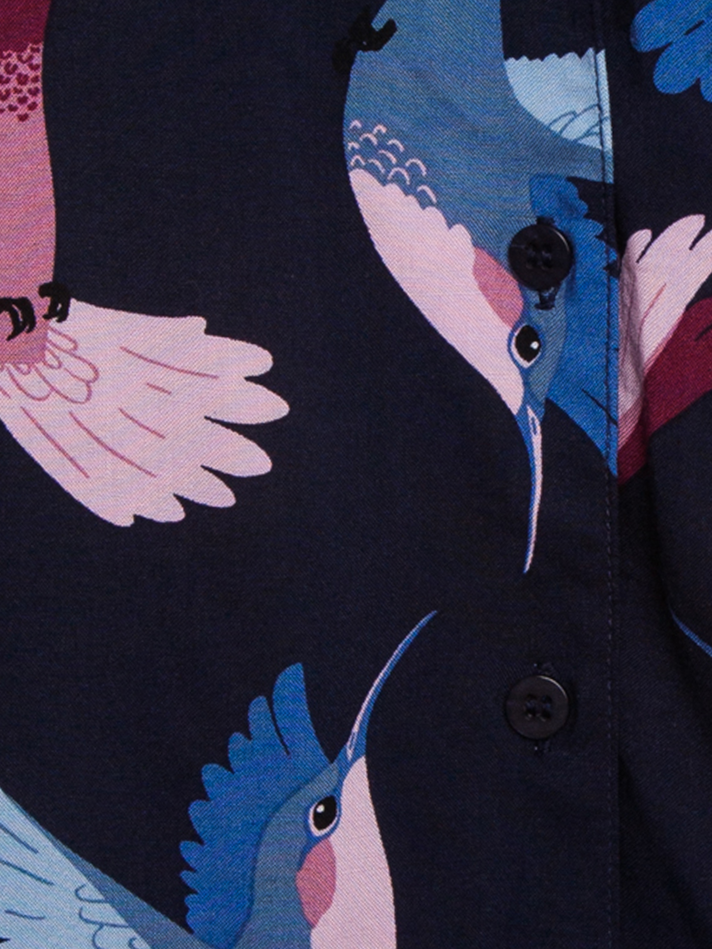 Пижамный топ Принт синий PAR-04 | фото 5